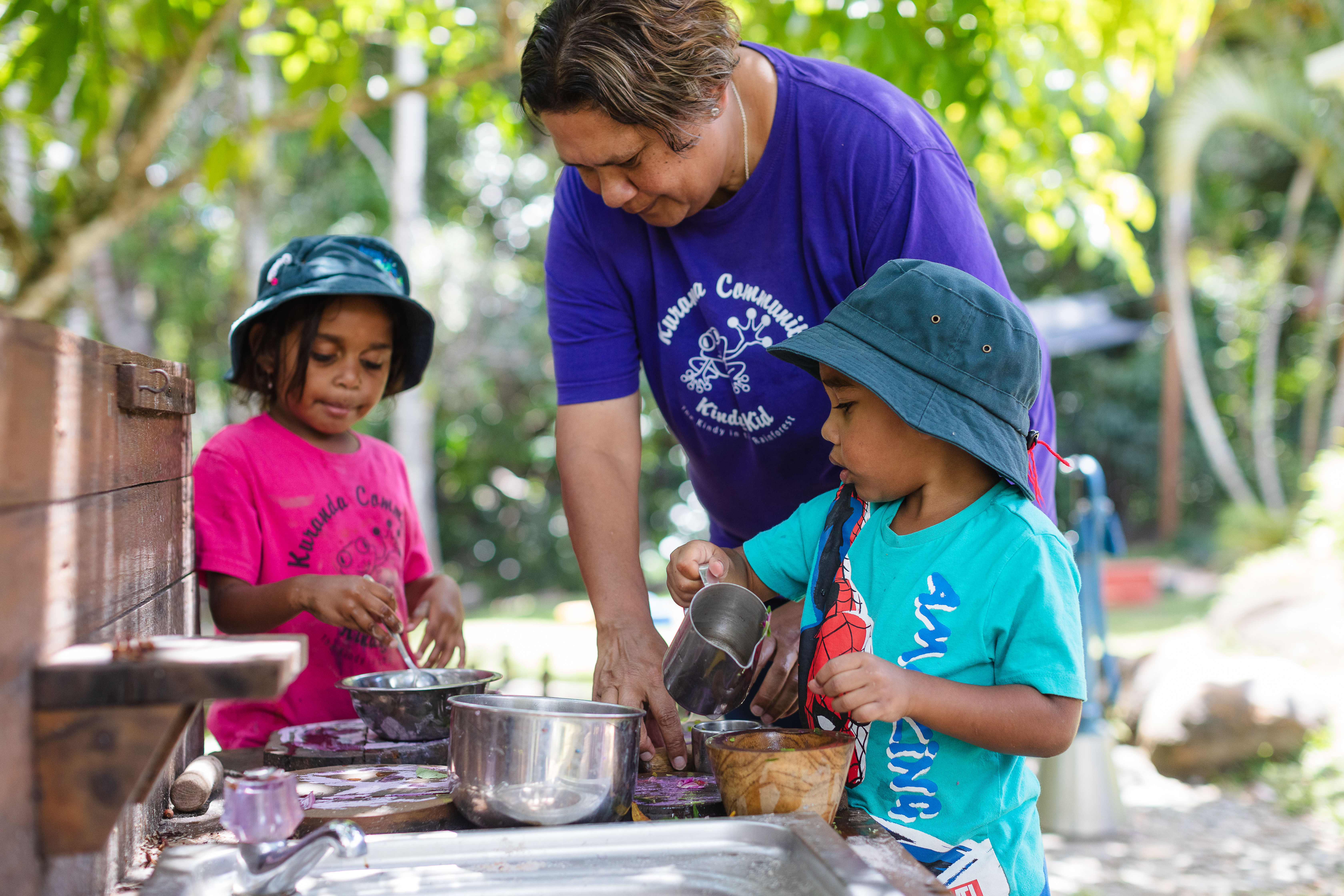 Kuranda Kindy Children and Educator Mud Kitchen