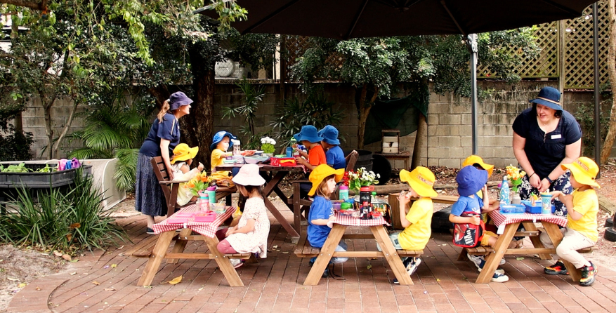 C&K Indooroopilly Kindy Children Lunch Time