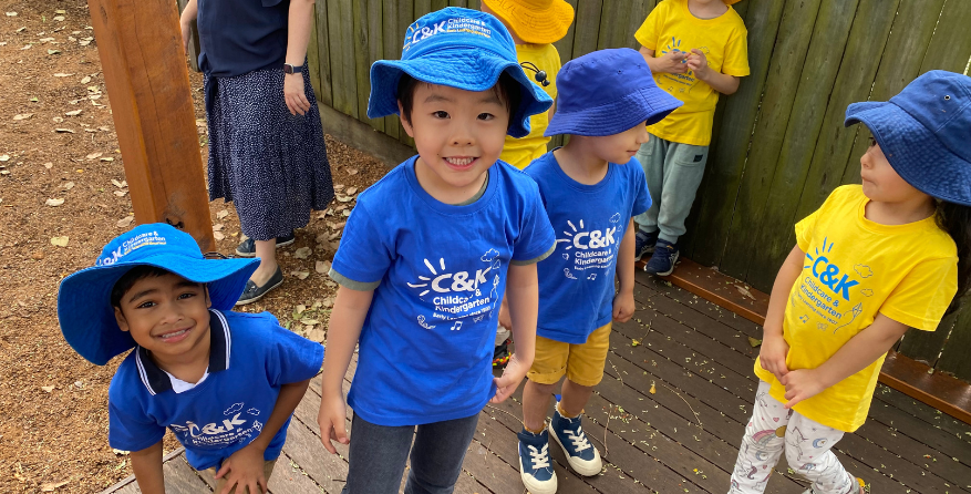 C&K Indooroopilly Kindy Children Outside
