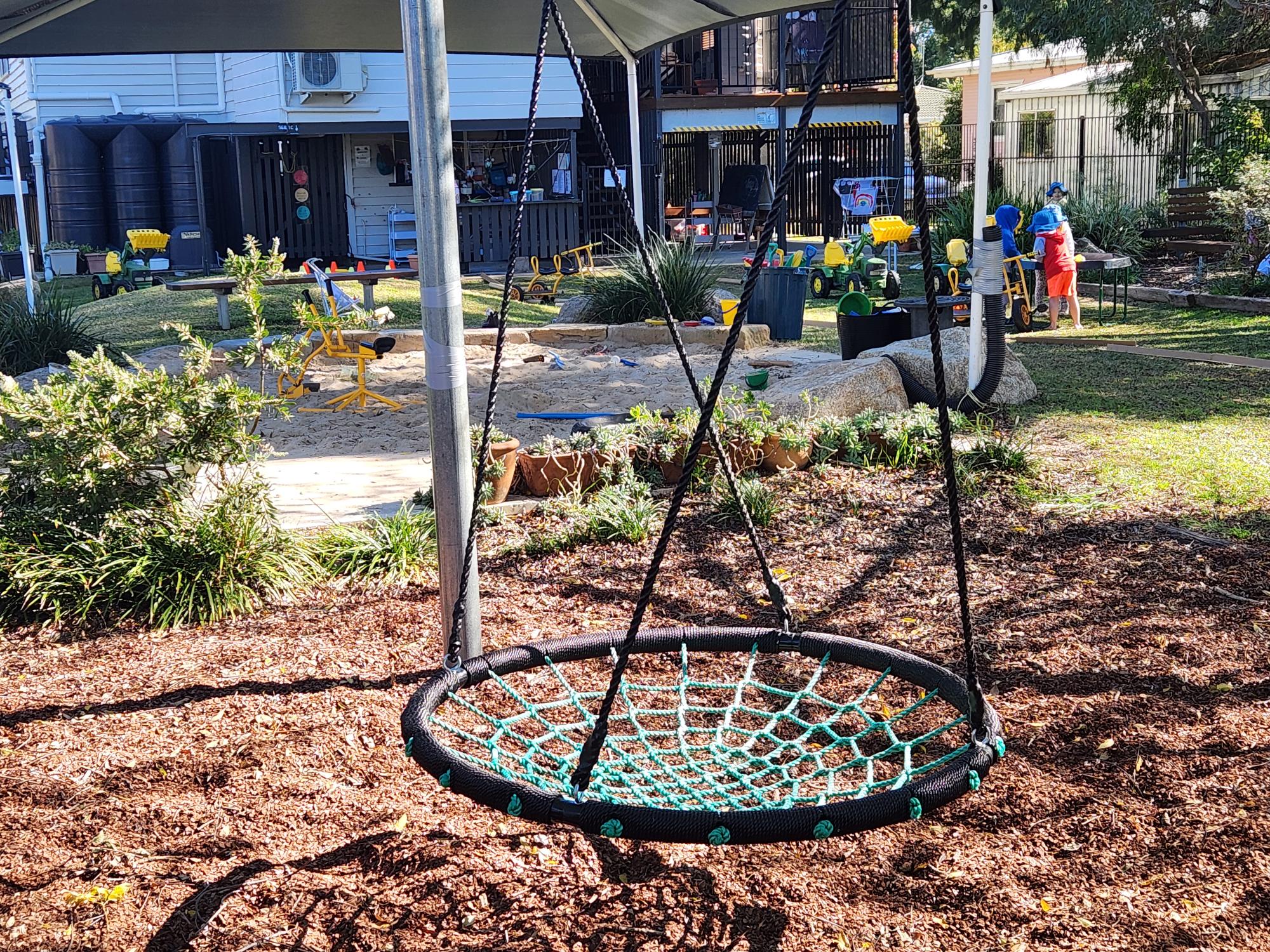 C&K Allora swing and outdoor space