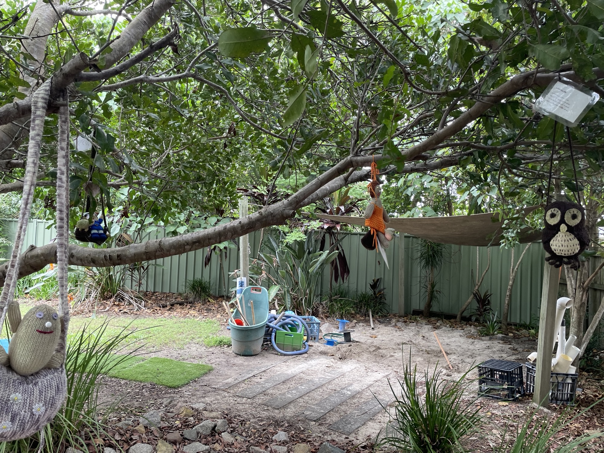 C&K Beachmere sandpit and trees