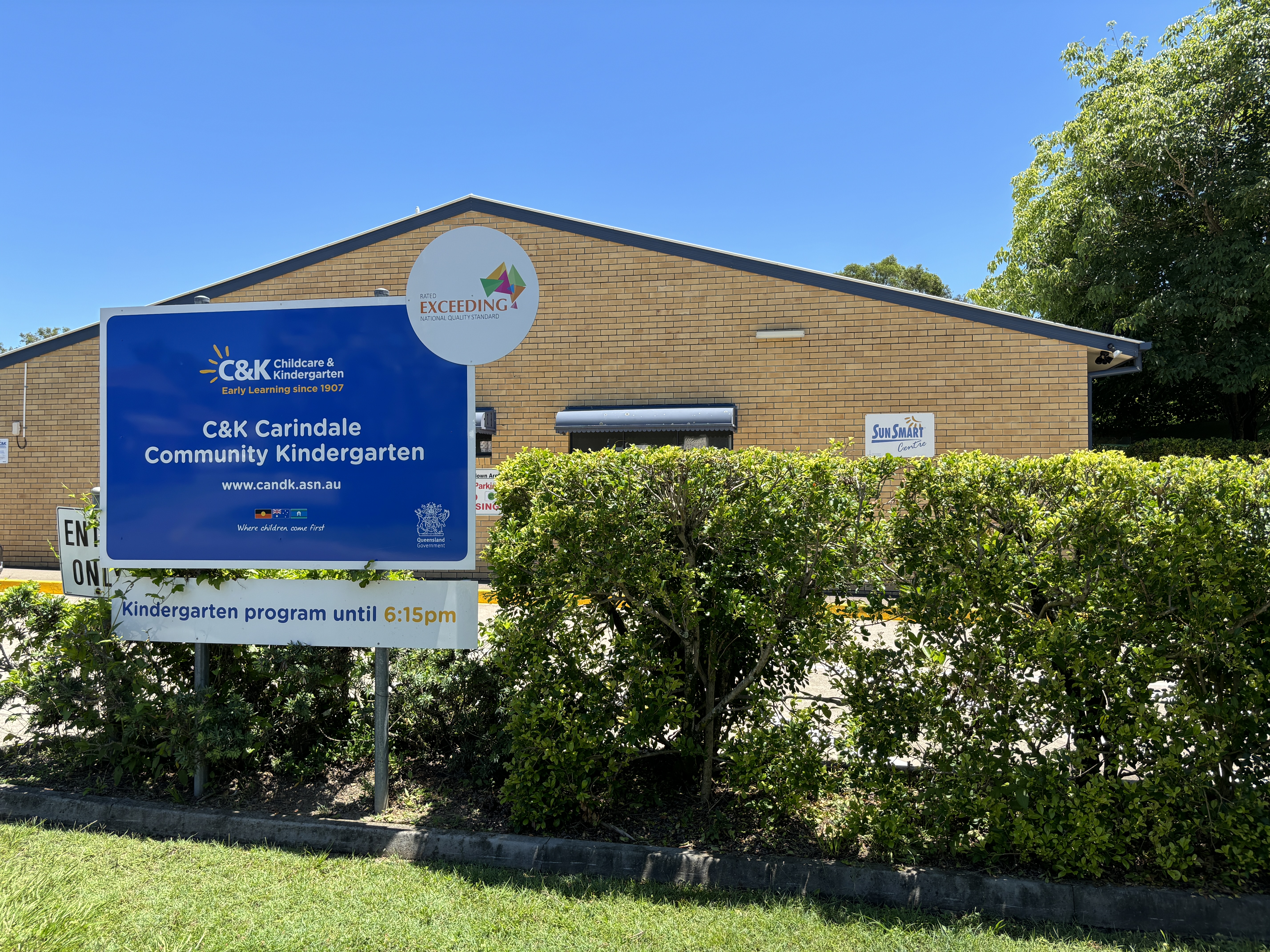 C&K Carindale Community Kindergarten Front Entrance