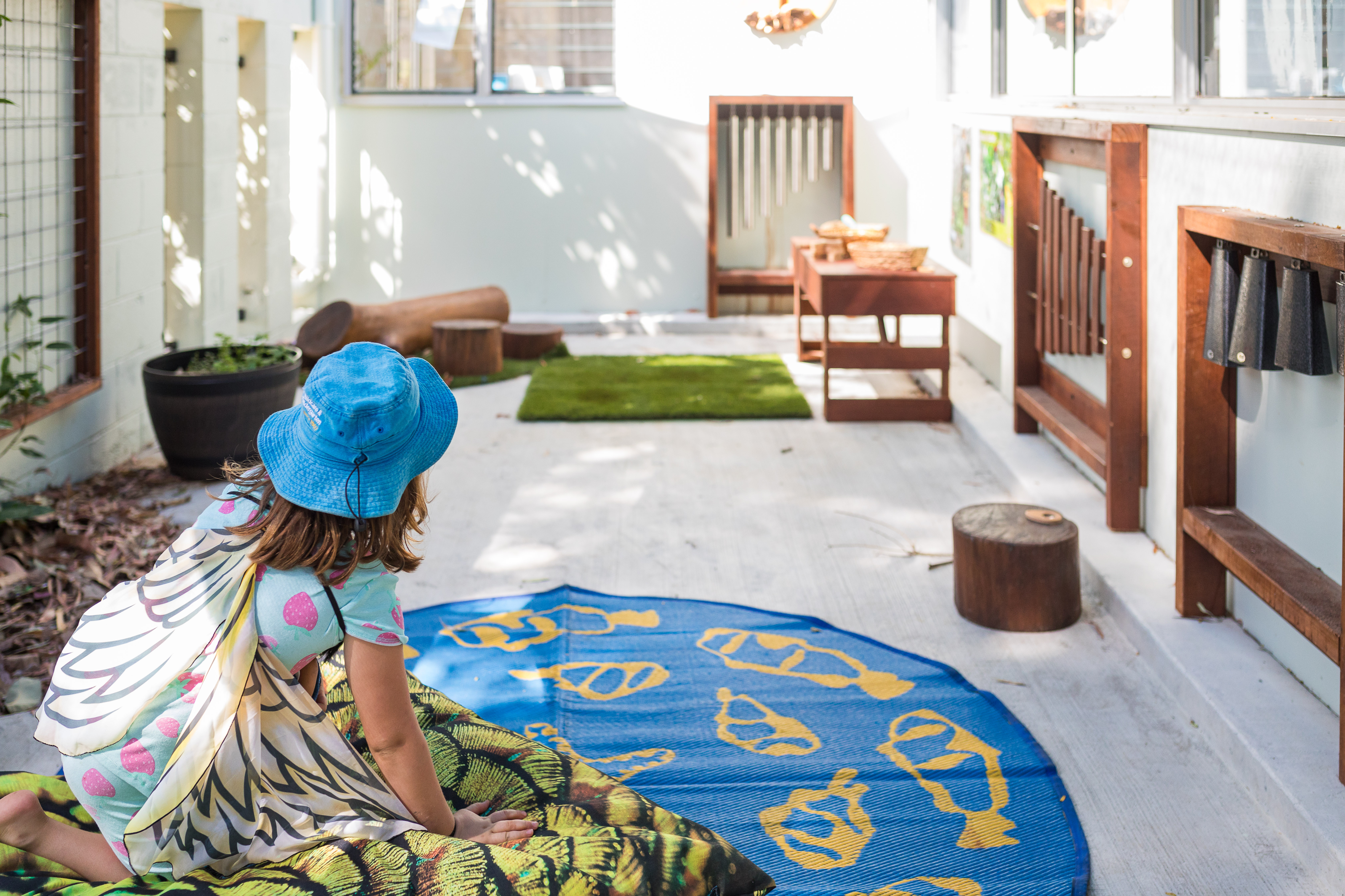 Kindy child playing 