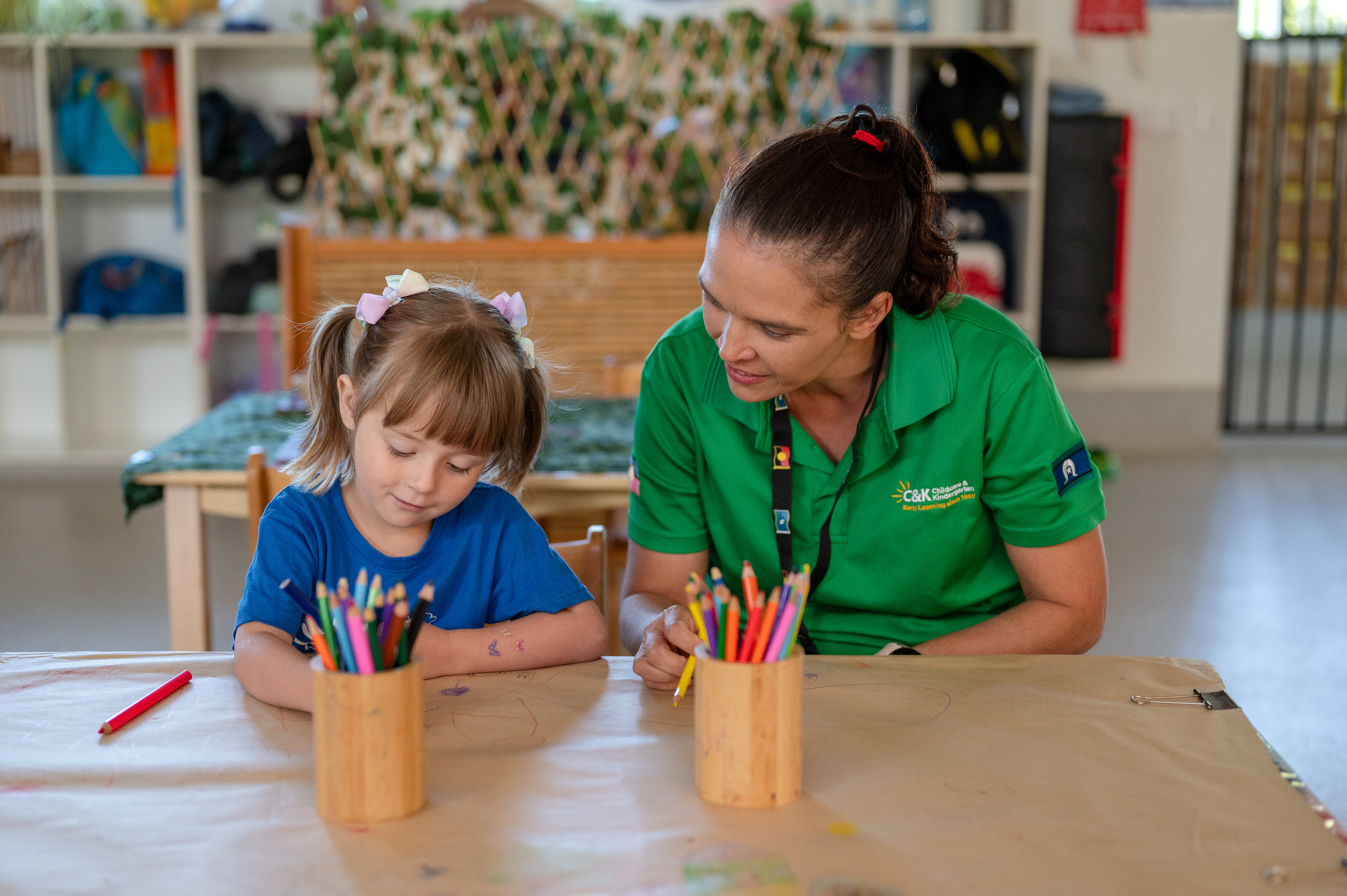 C&K Educator and child