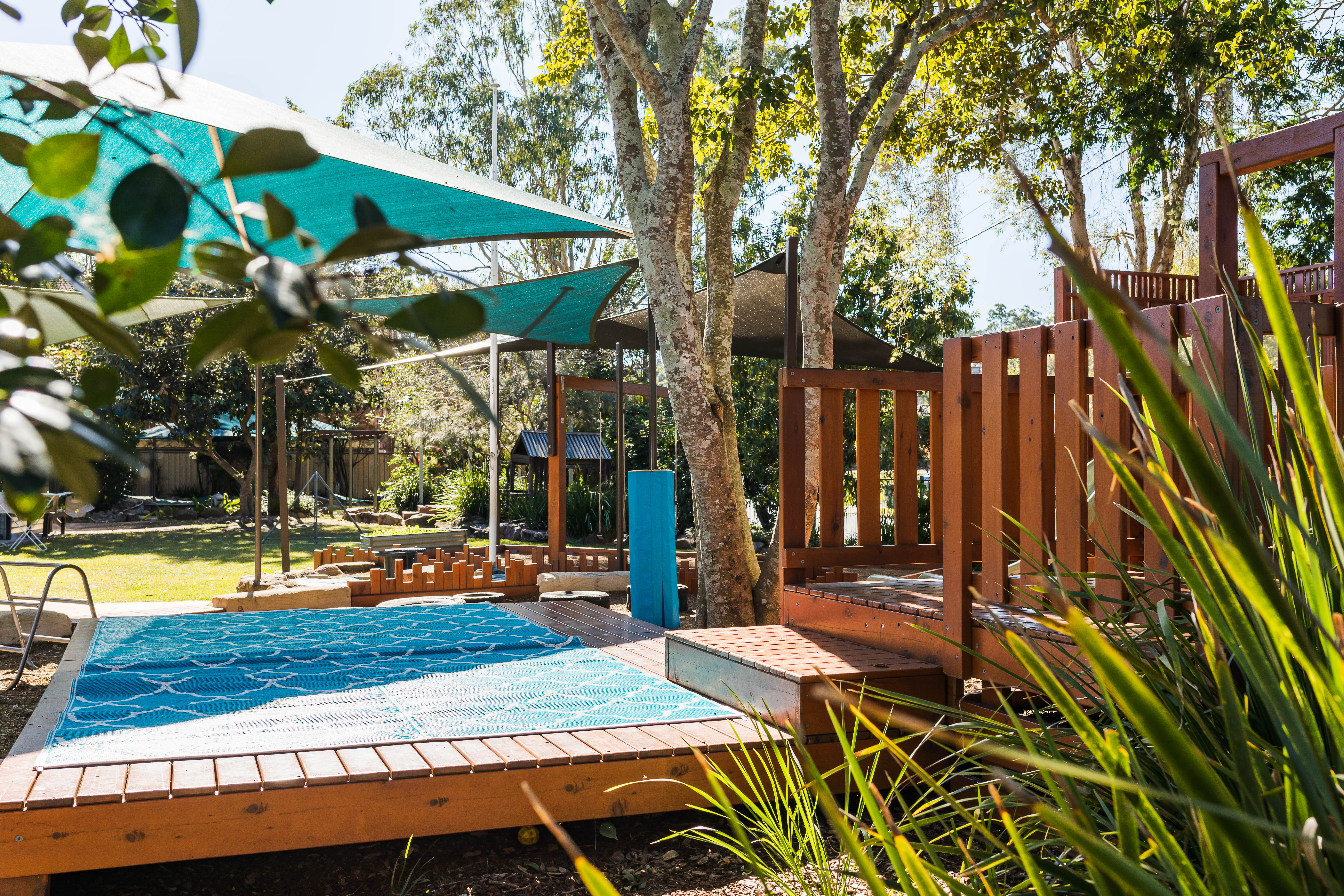 large playground and outdoor area