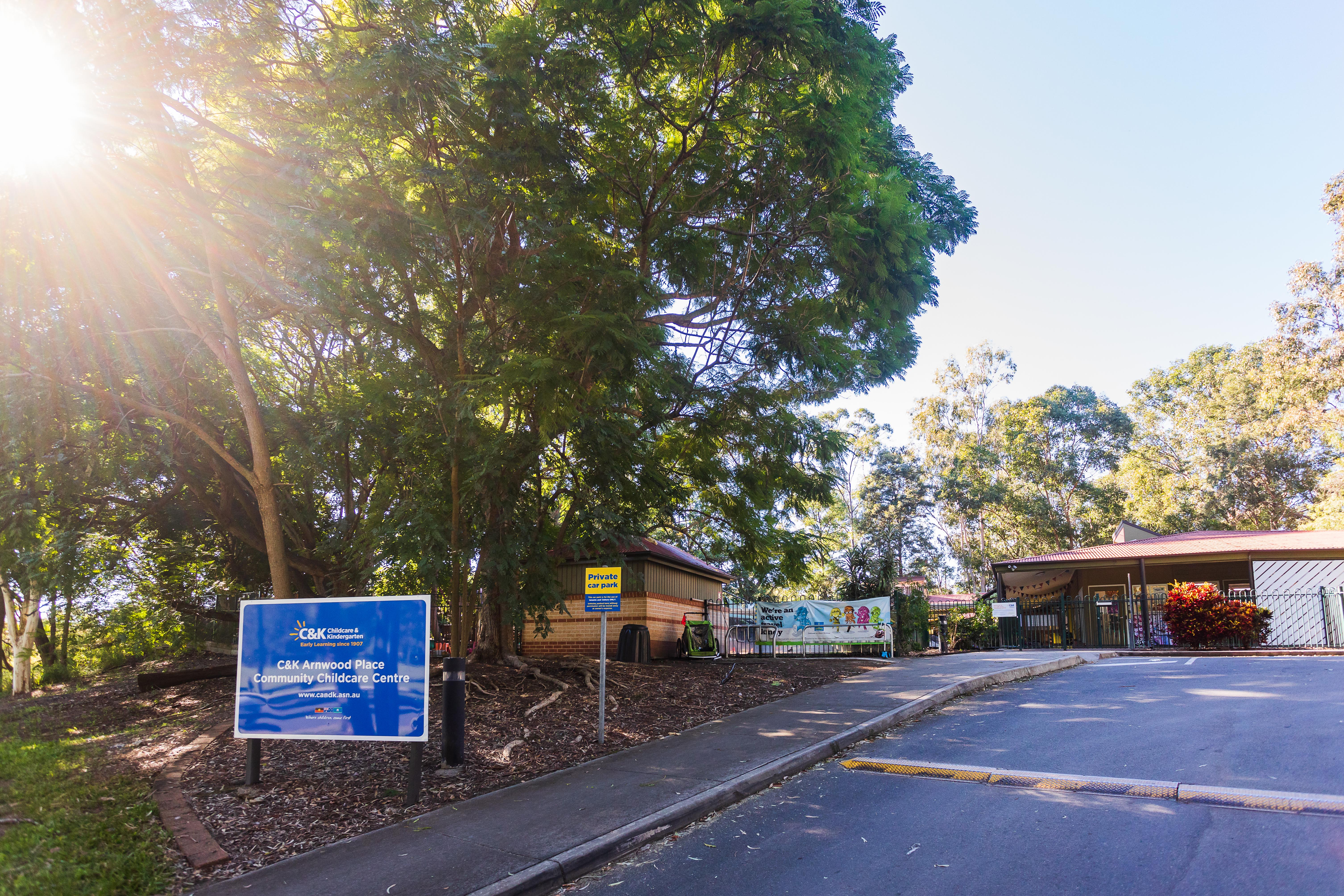 entrance to childcare centre
