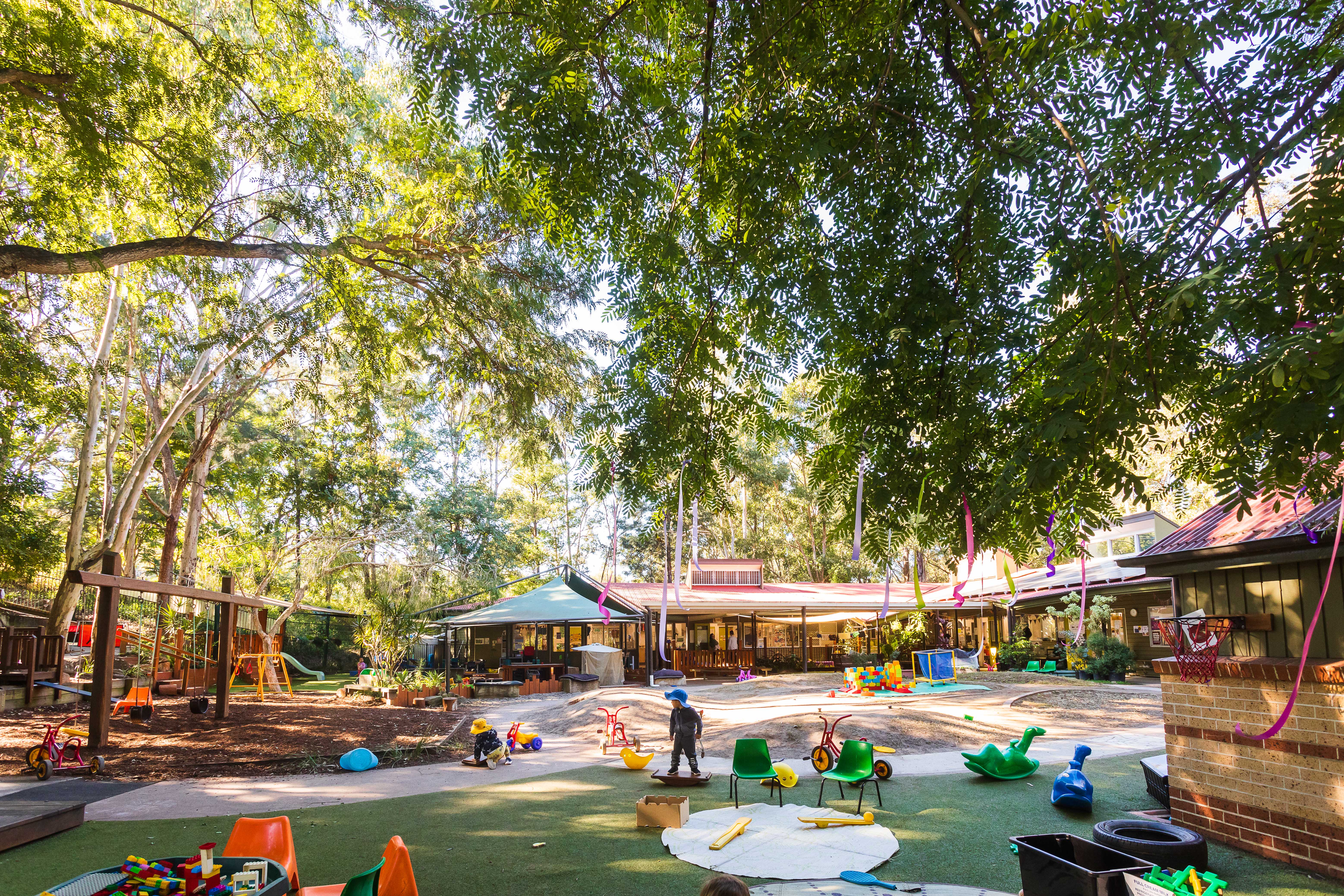 Large outdoor area with shade