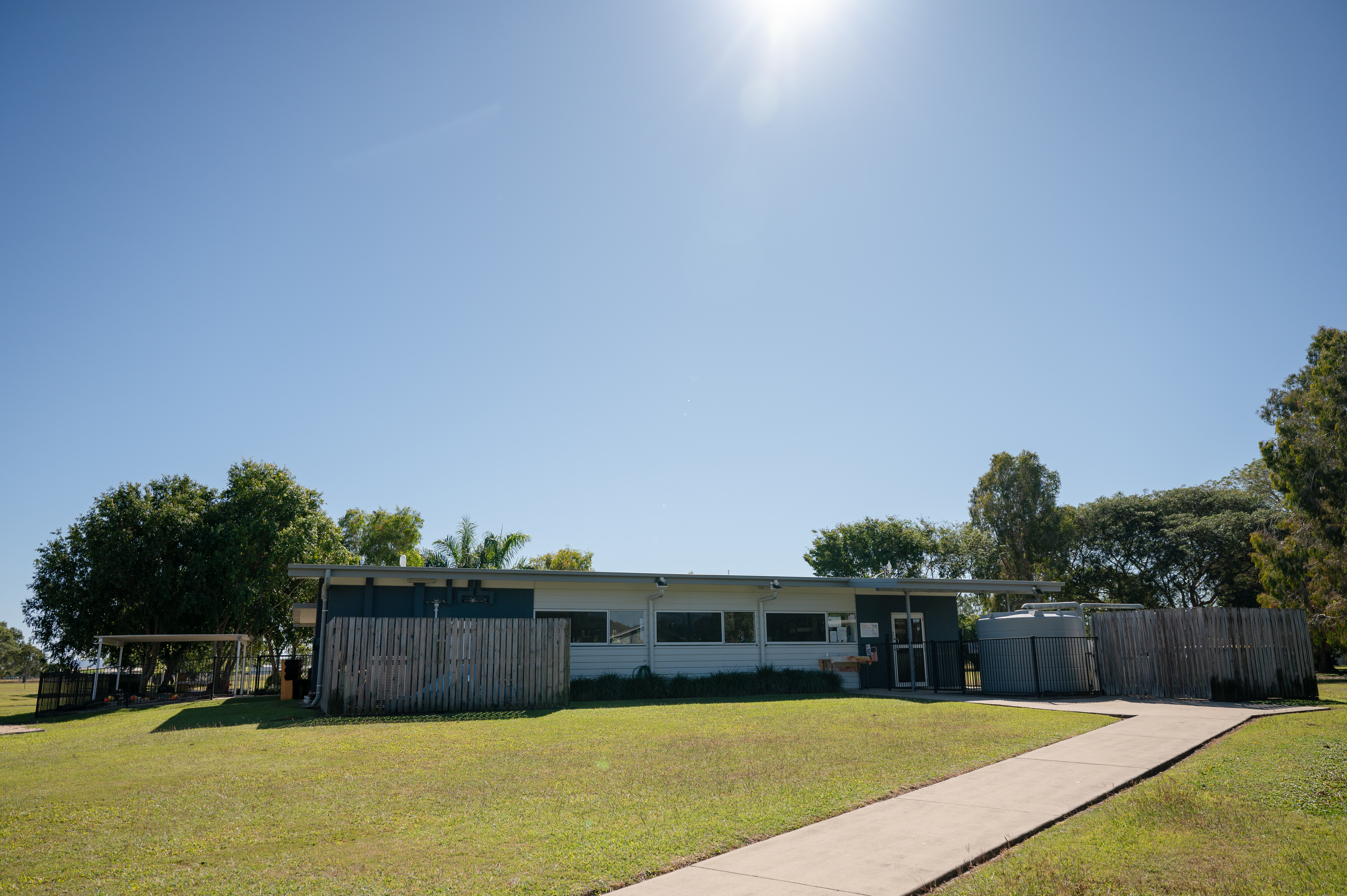 Shot of kindergarten building from outside