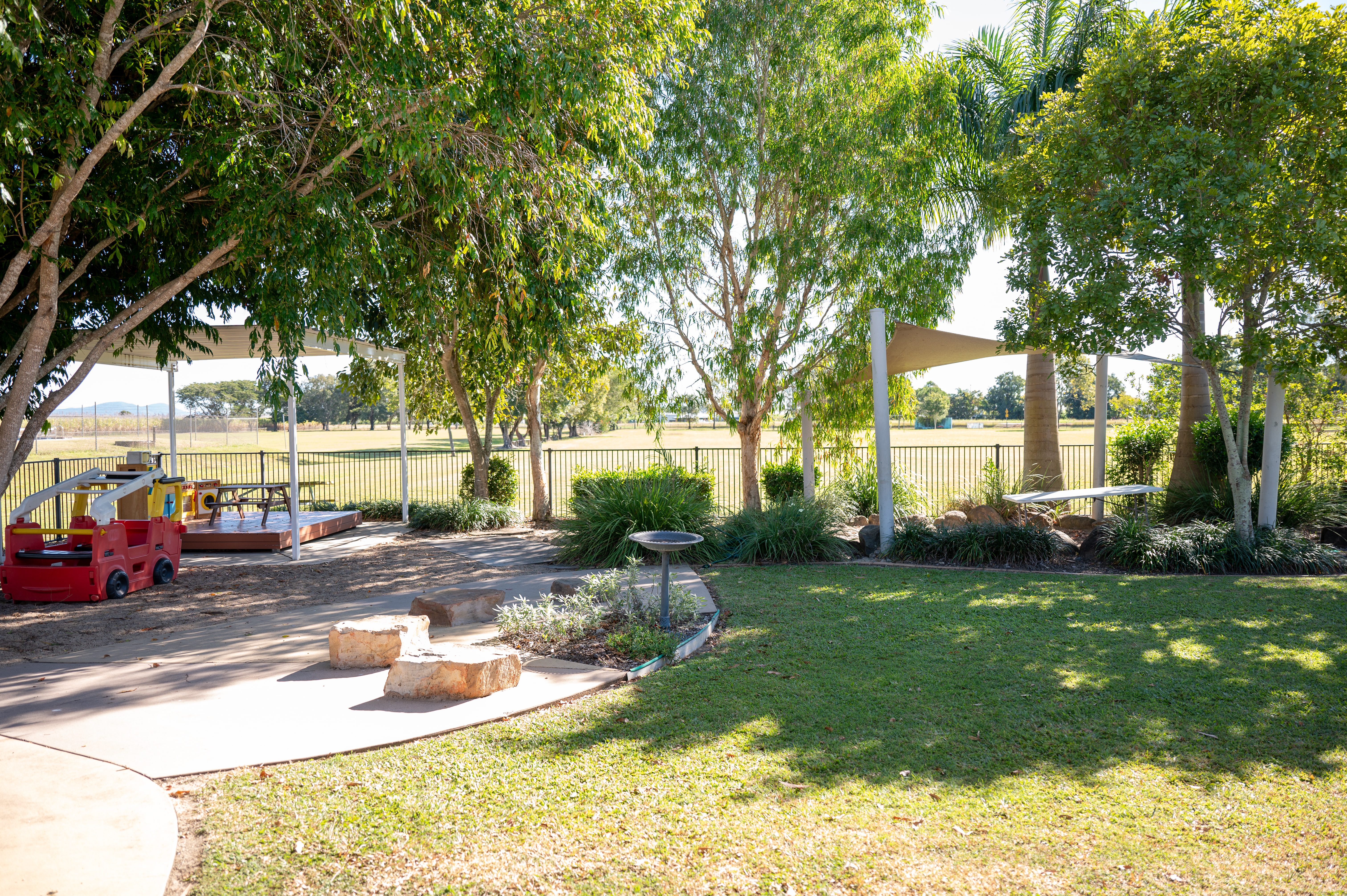 Outdoor space and garden at kindy