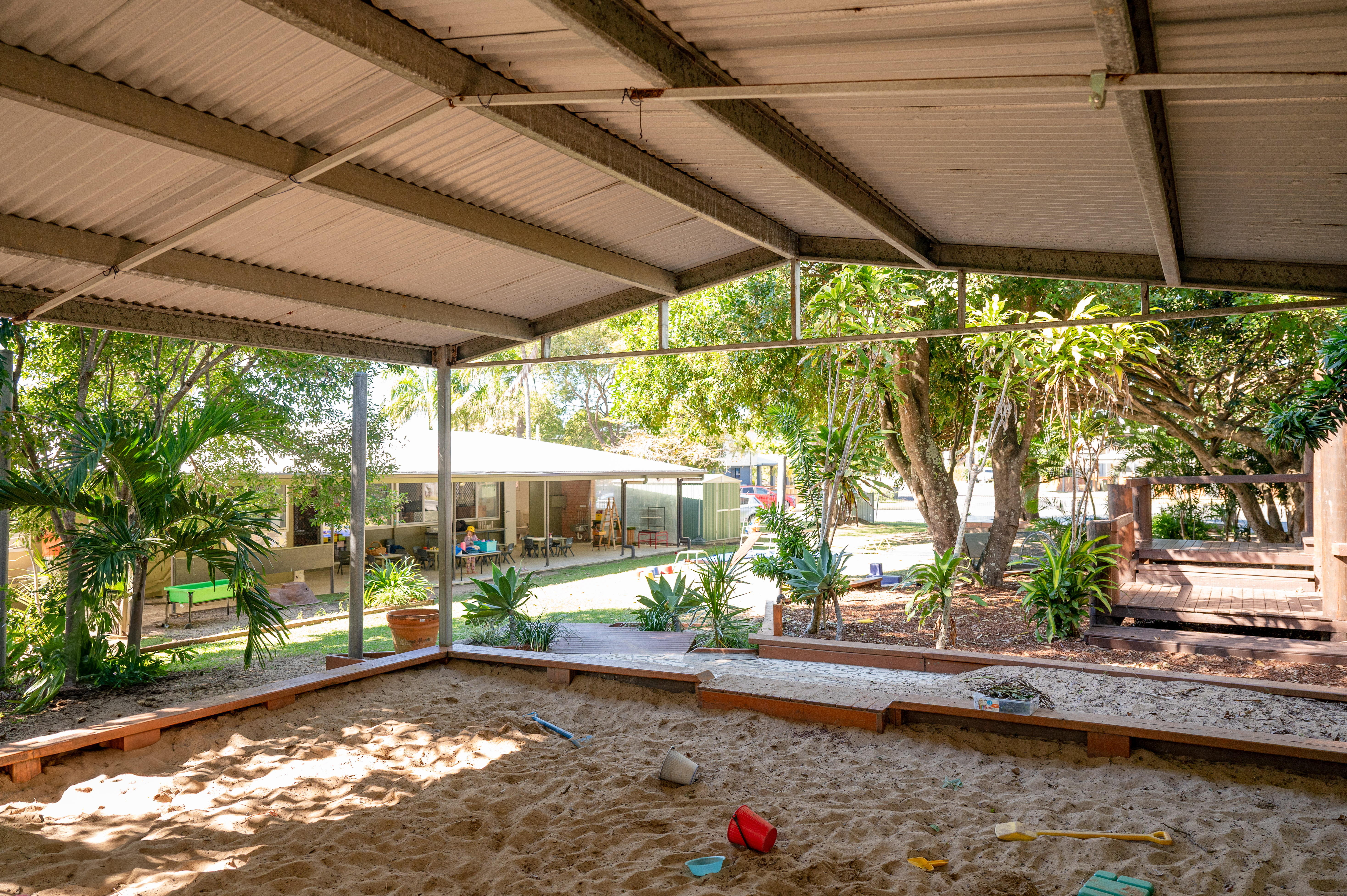 Outdoor sandpit
