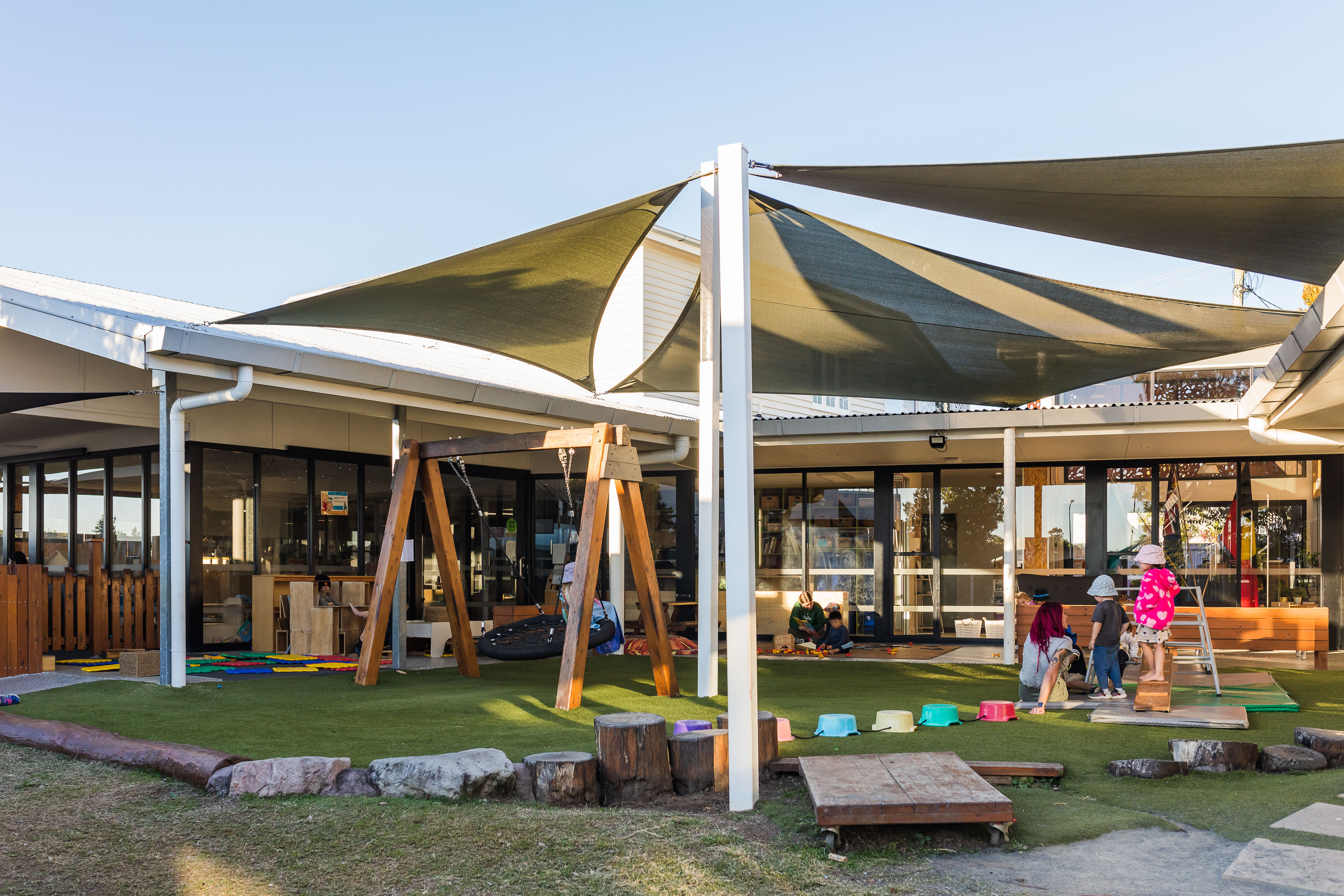 large outdoor shaded area