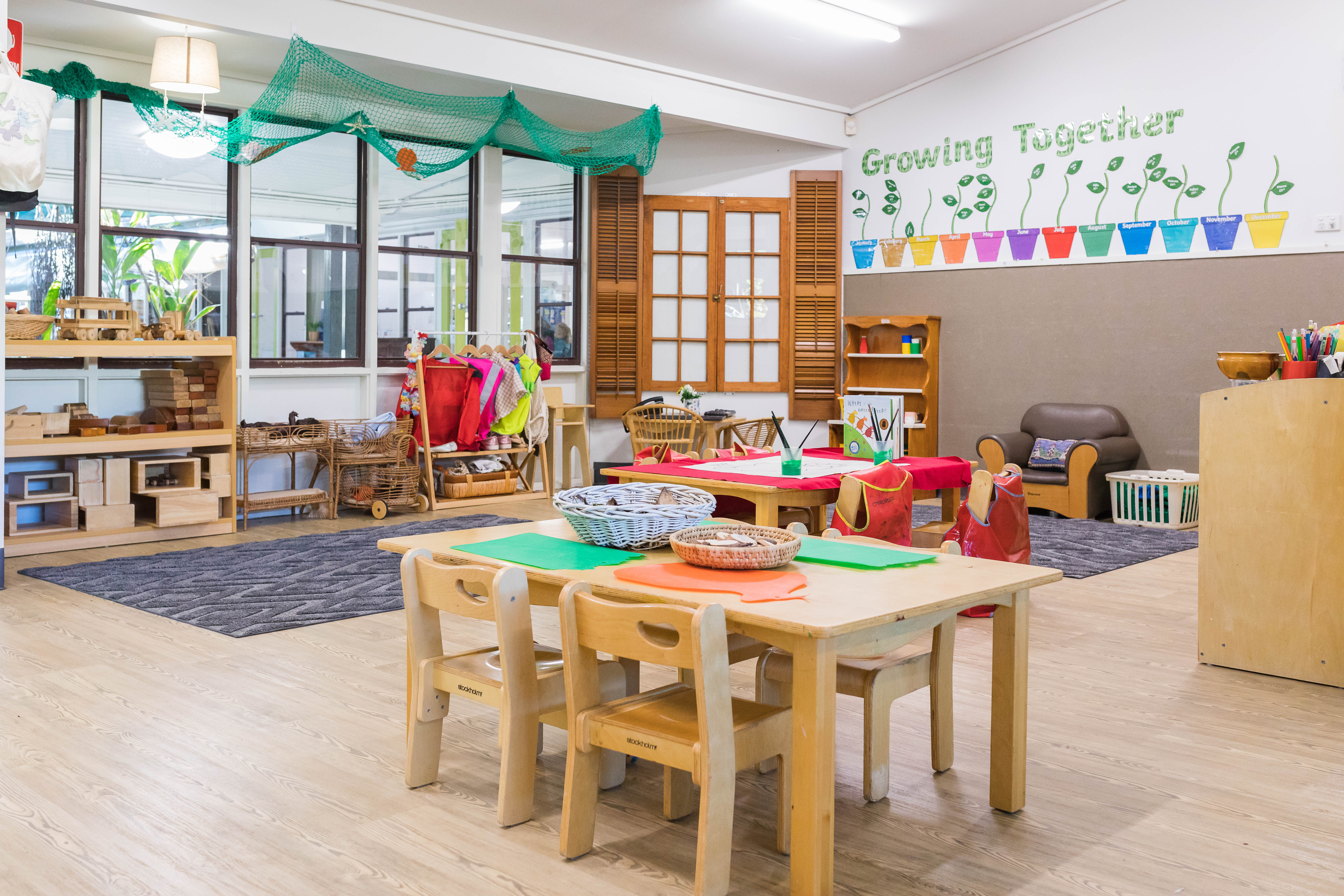 indoor area with furniture and activities
