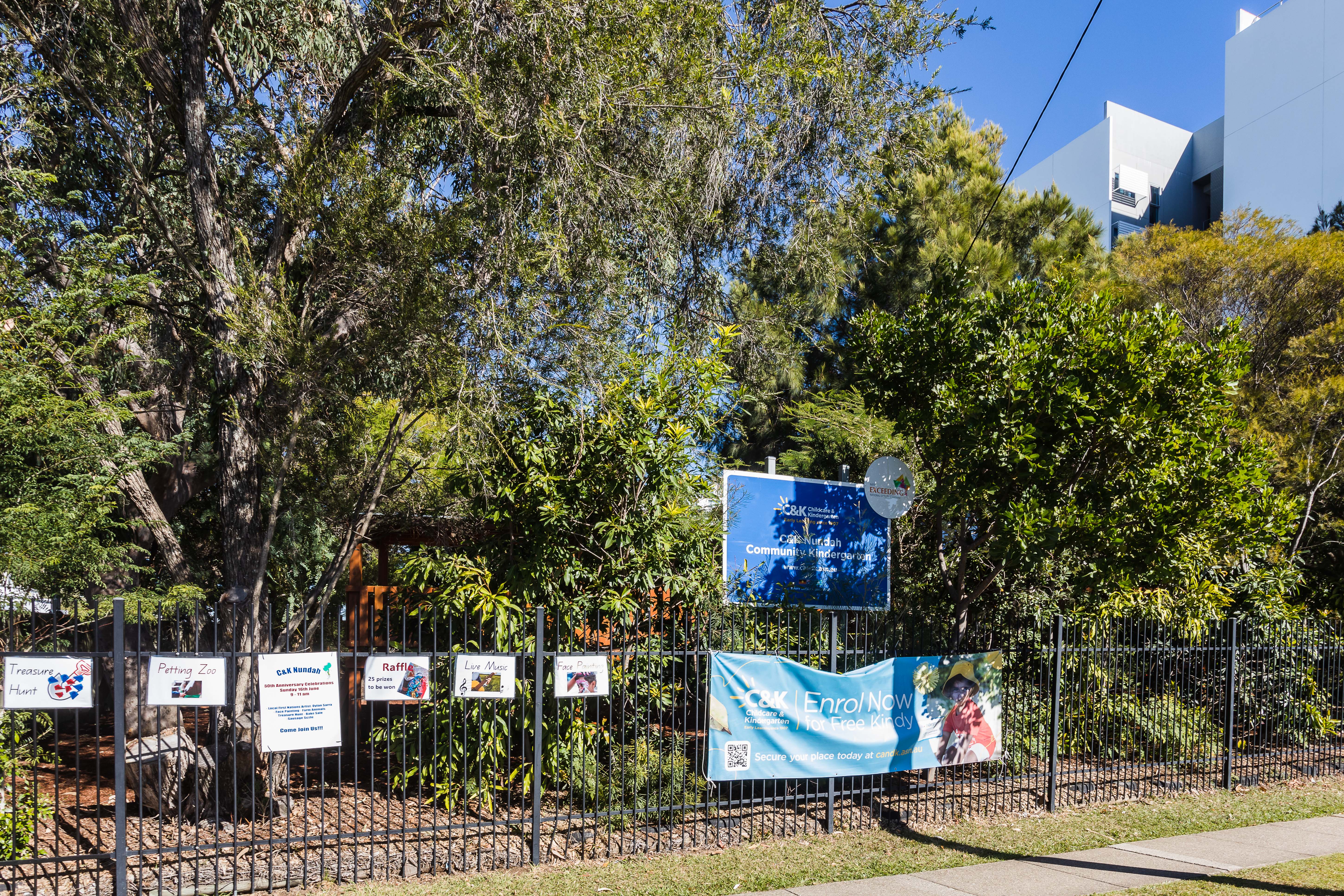 entrance to kindergarten