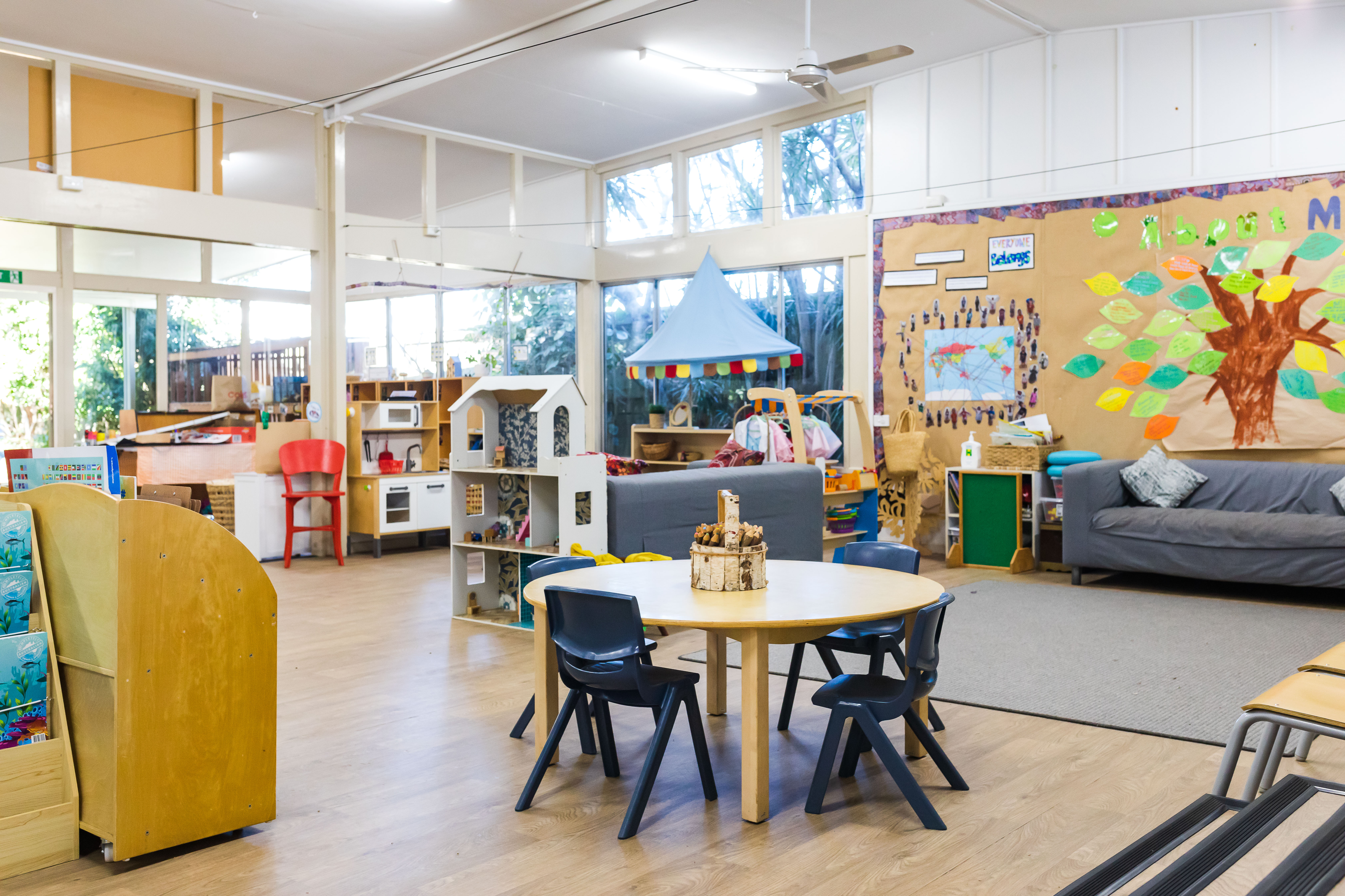 indoor area with furniture and activities