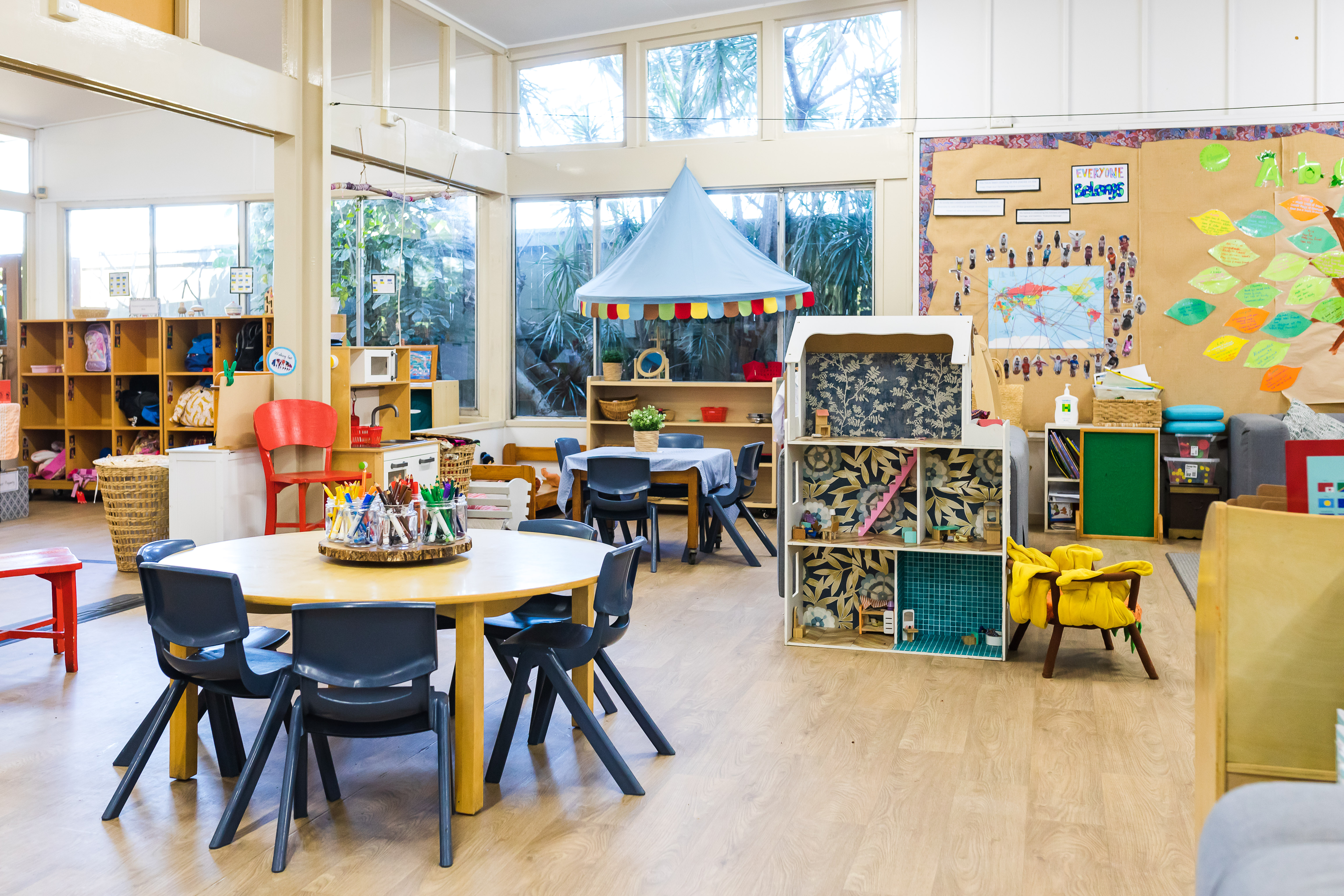 indoor area with furniture and activities