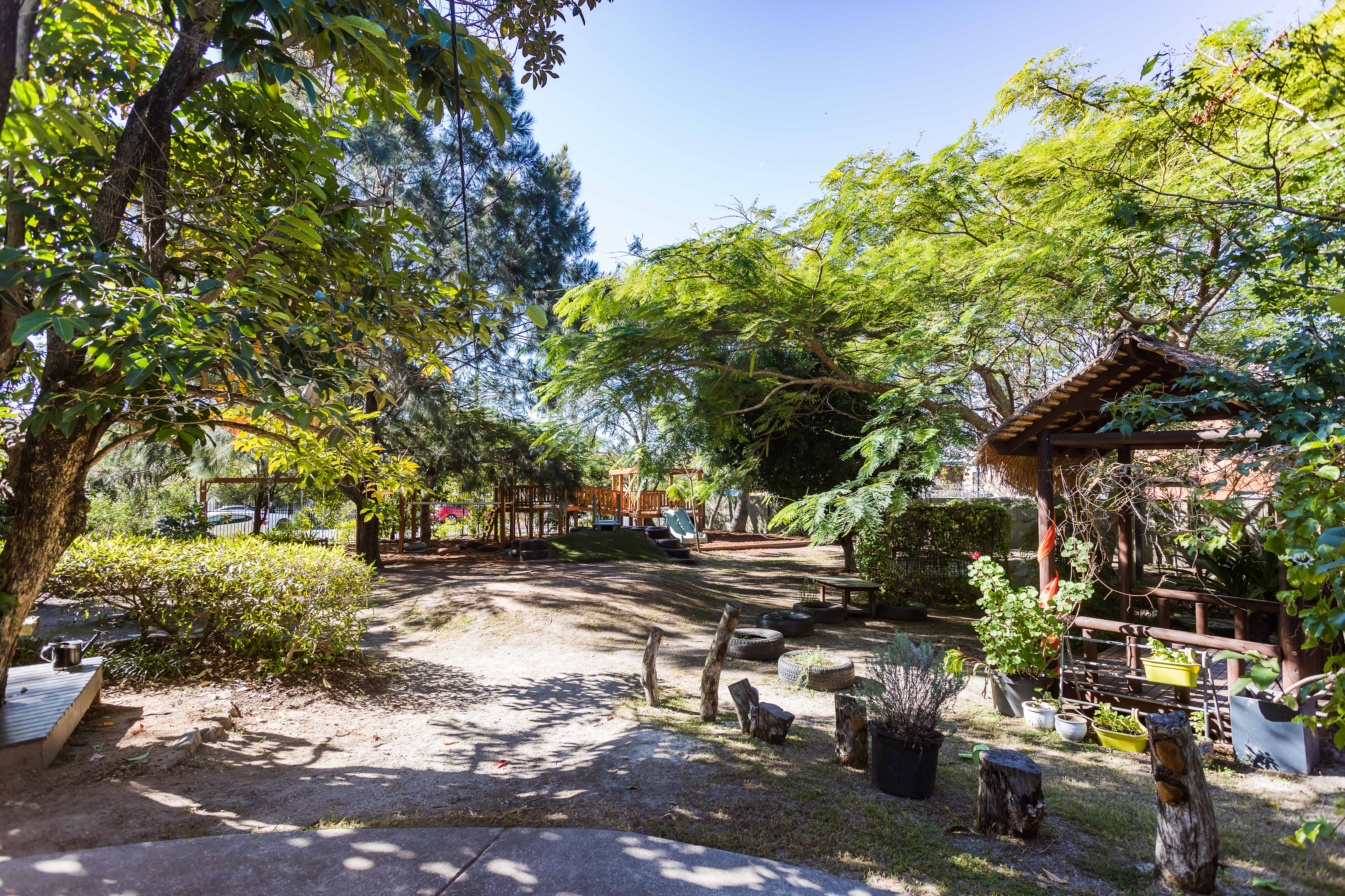 large outdoor space and garden