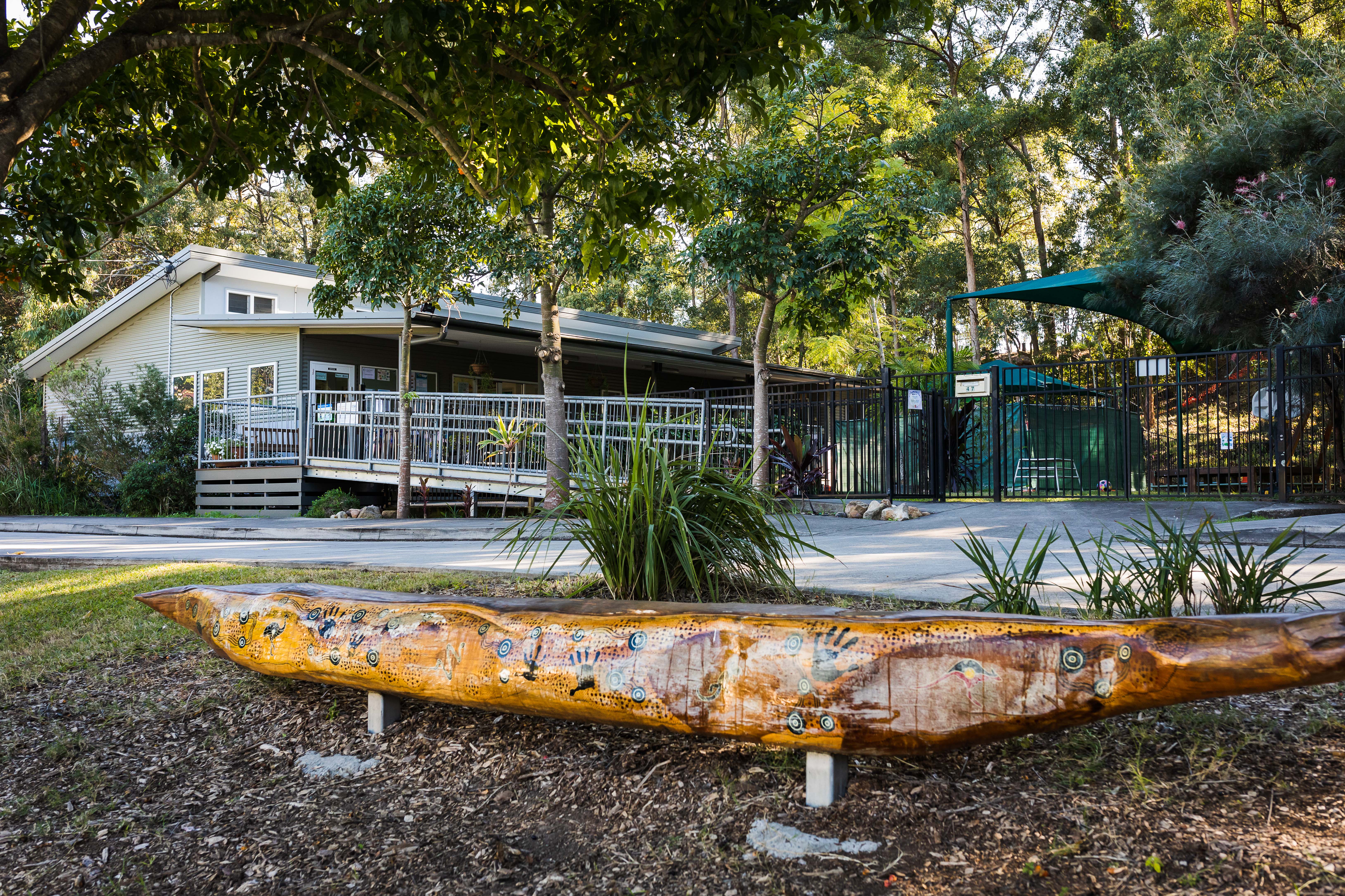 entrance to kindergarten with gardens