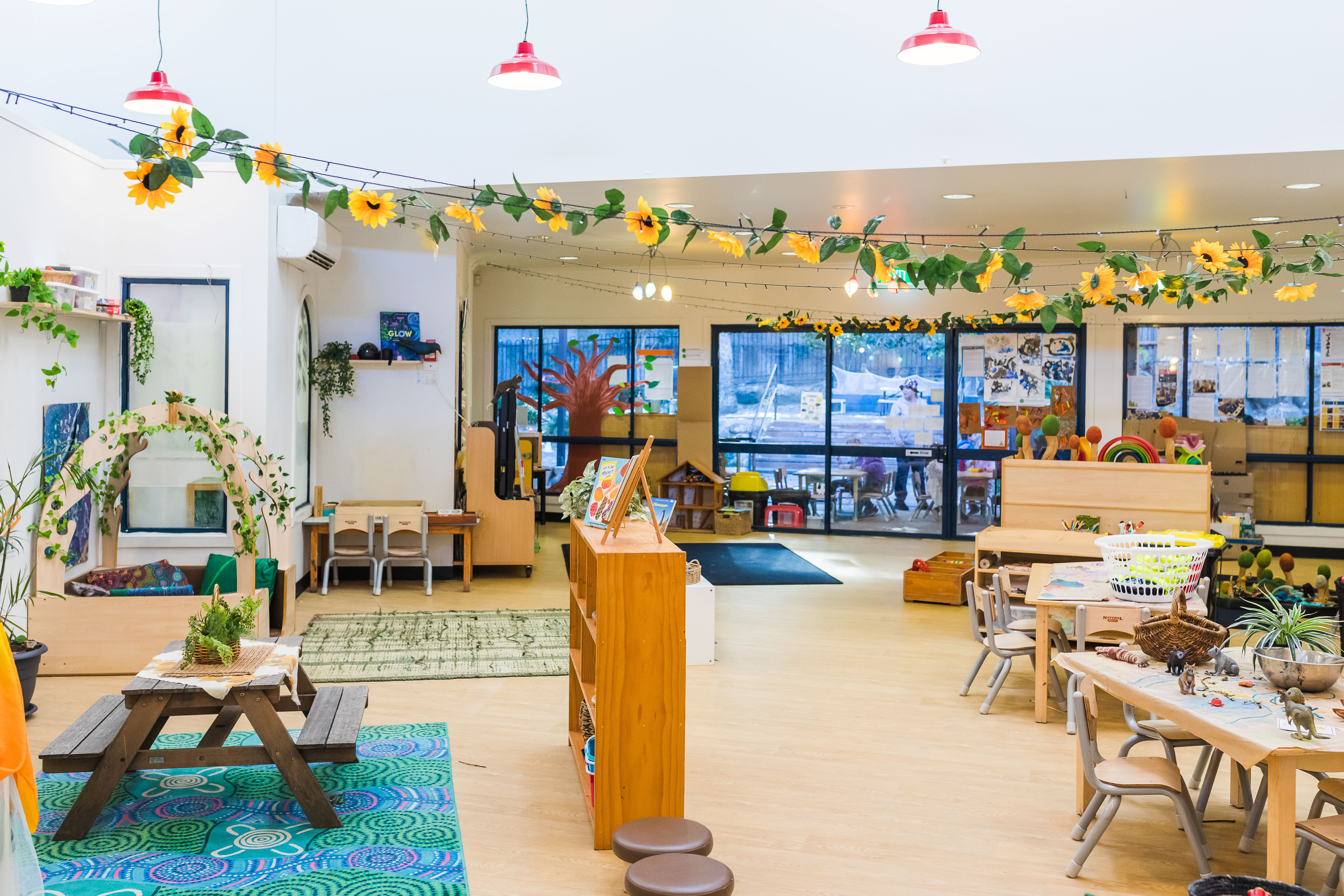 inviting indoor area