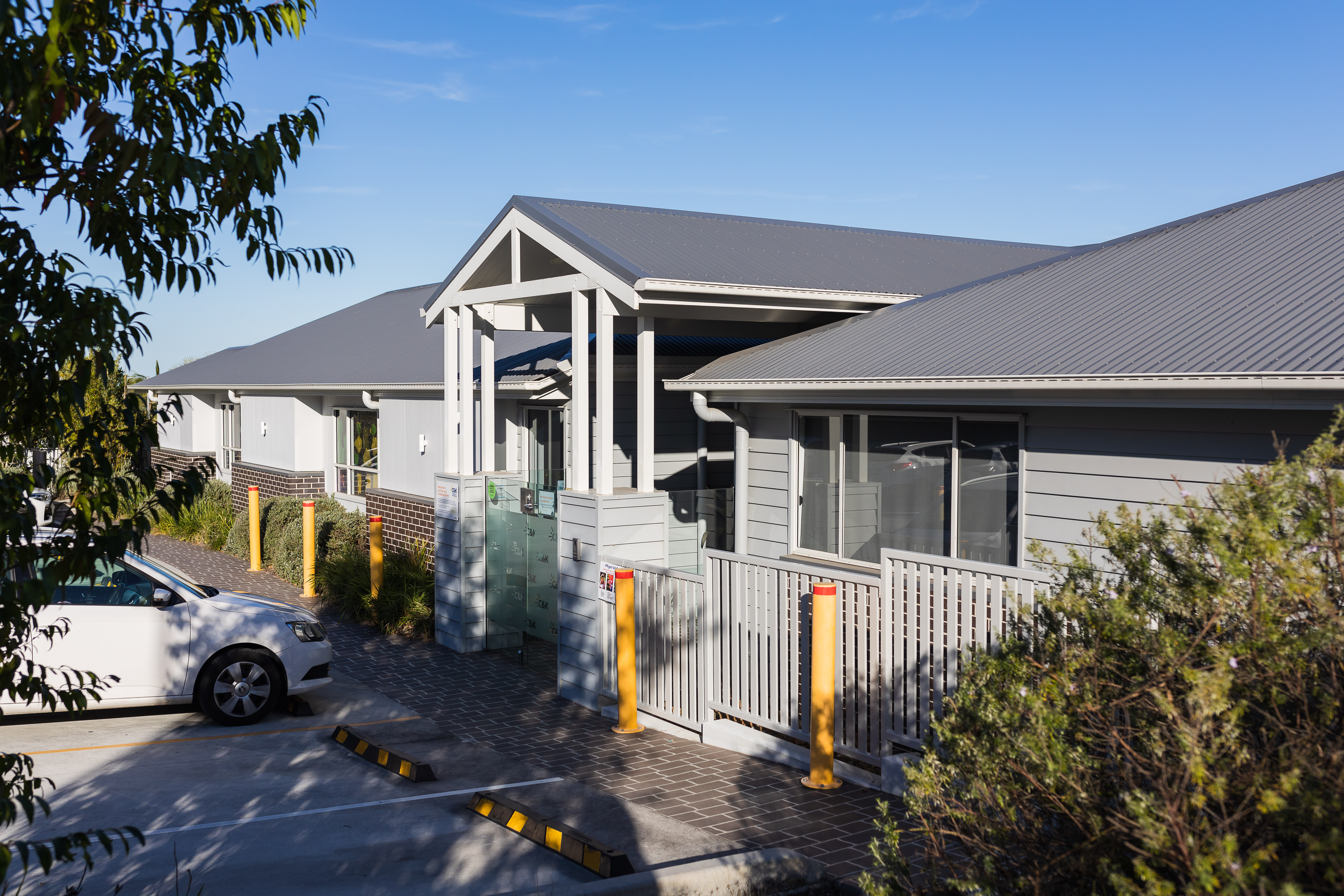 entrance to childcare