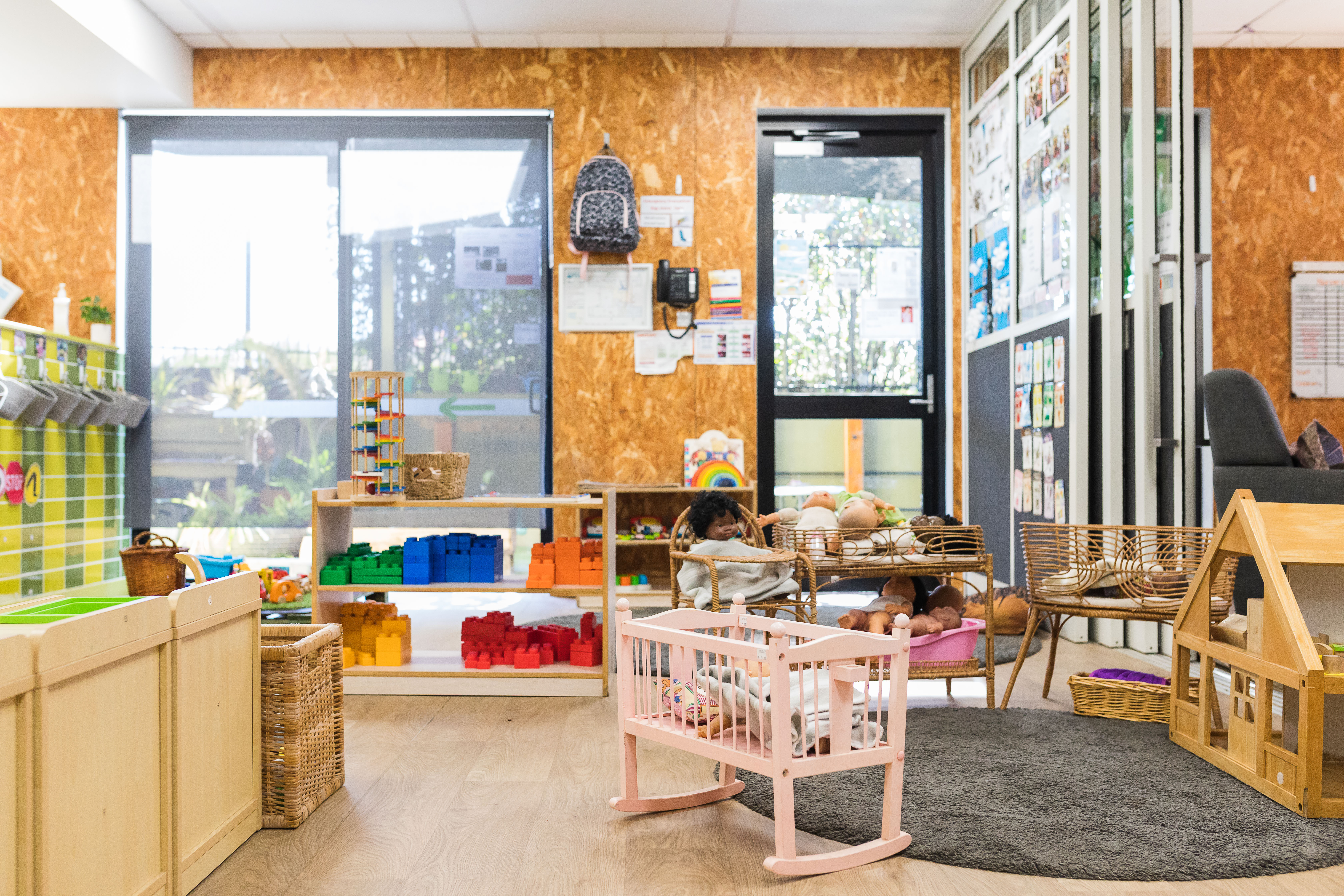 indoor space with activities laid out