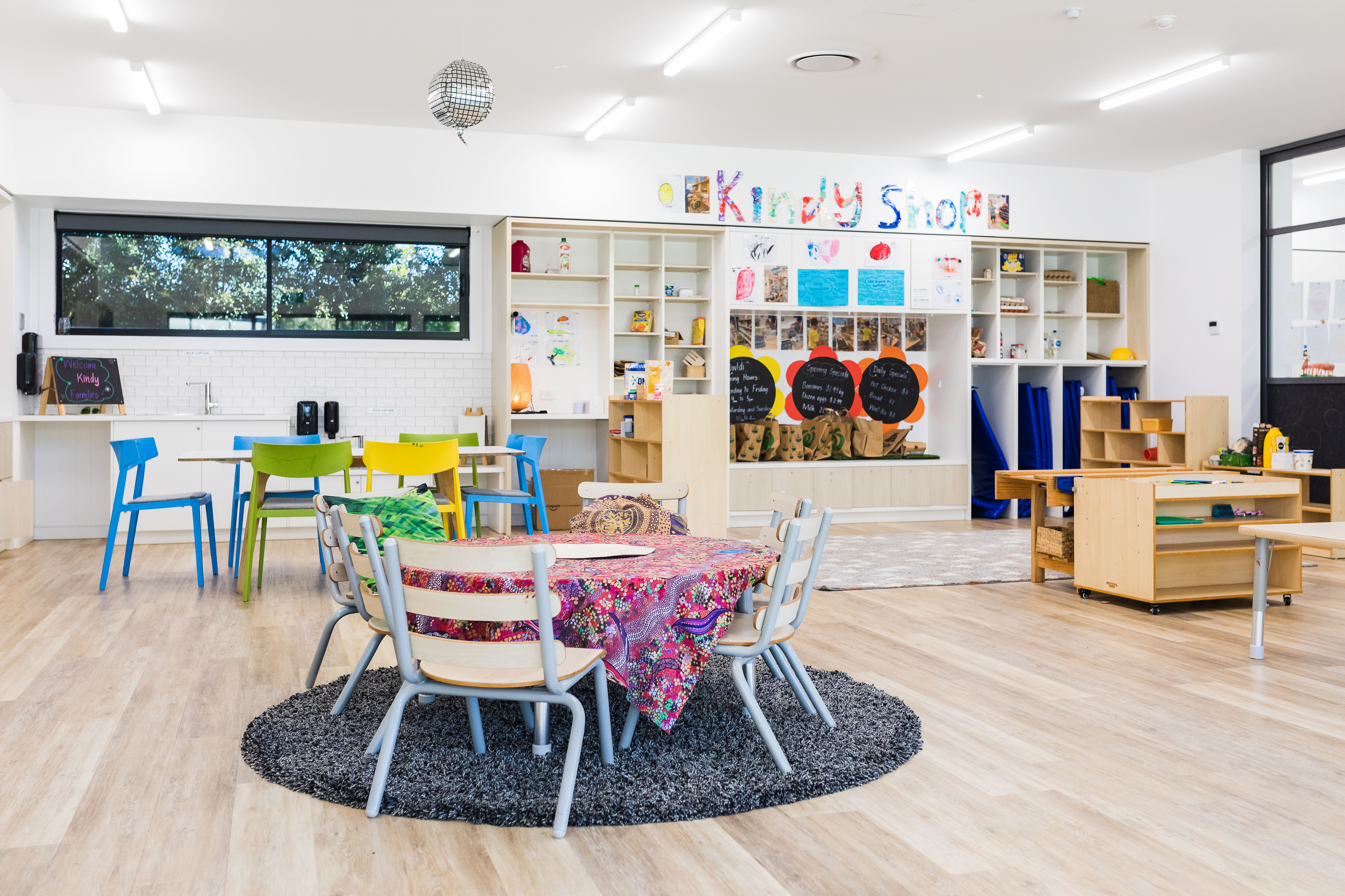 inviting kindy area