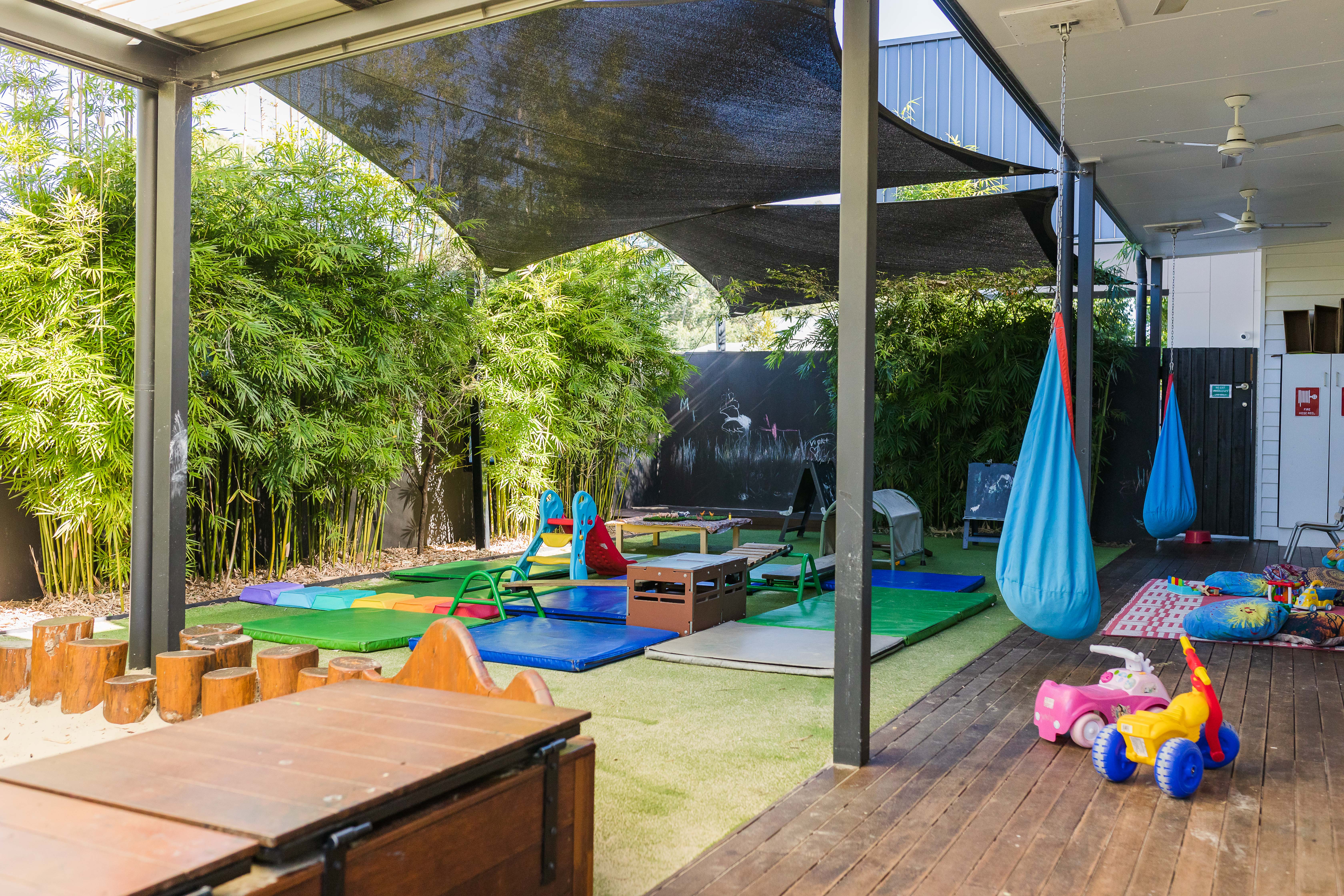 shaded outdoor area for toddlers
