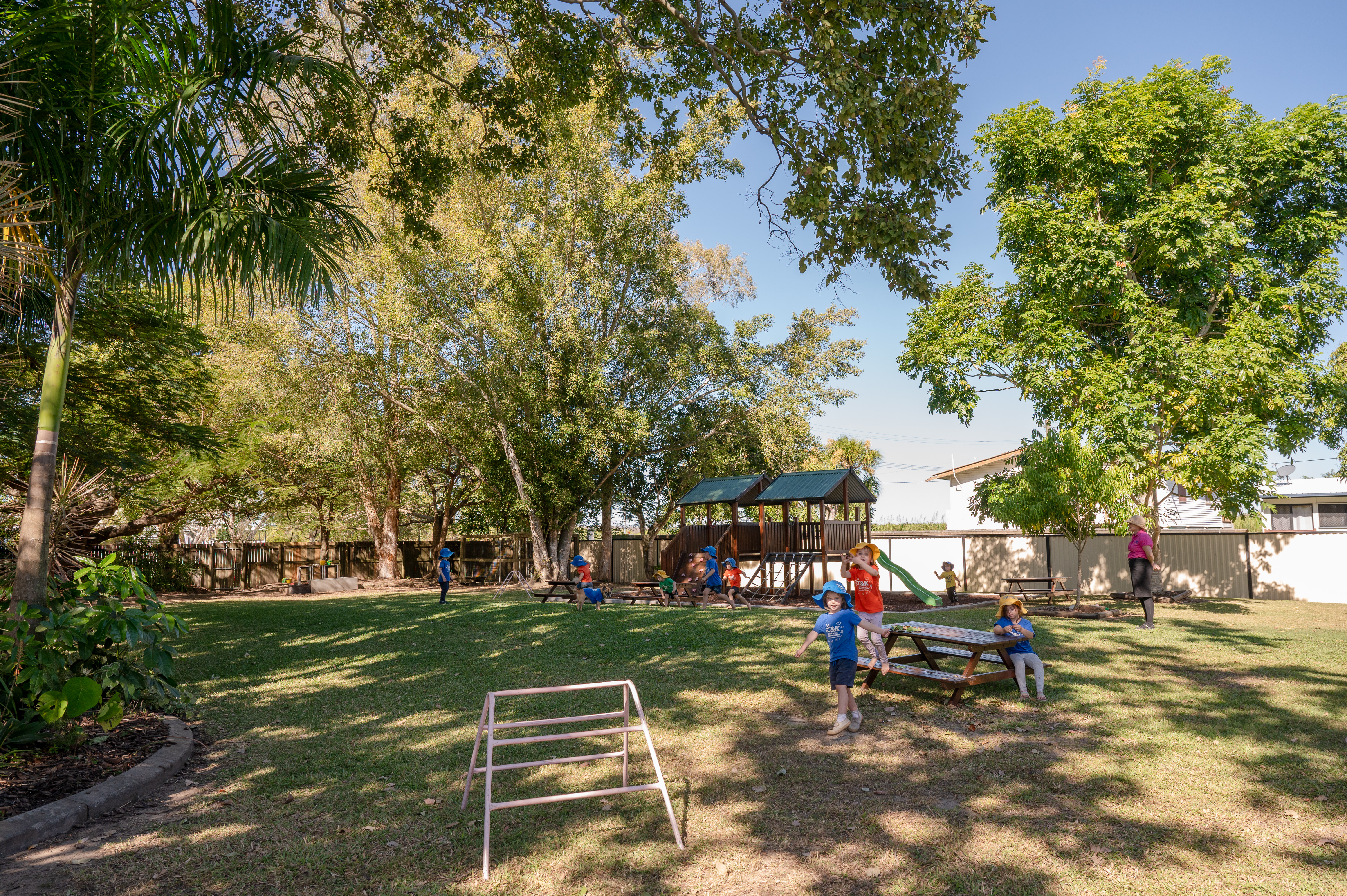 large outdoor area with trees