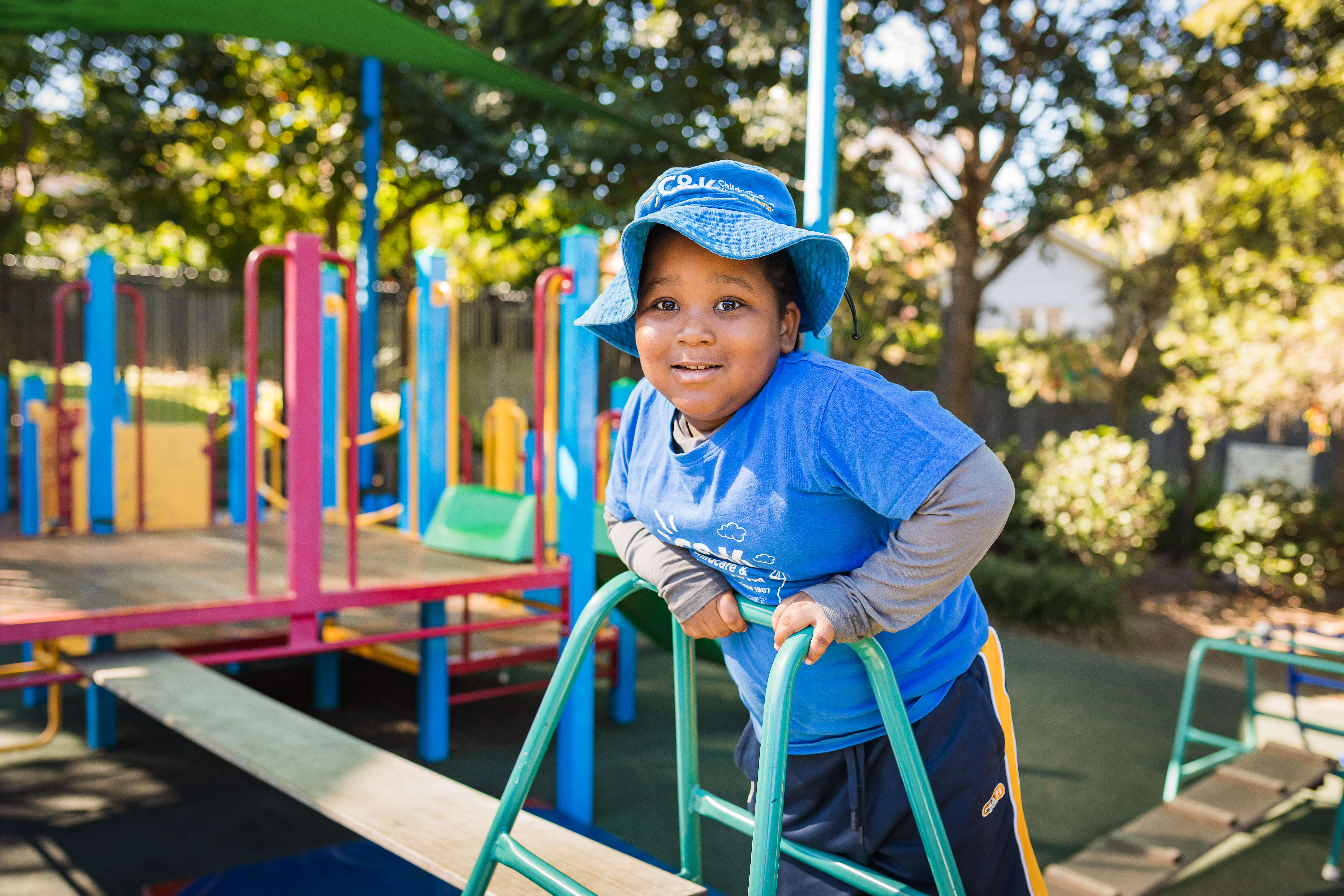 Kindy child on playground