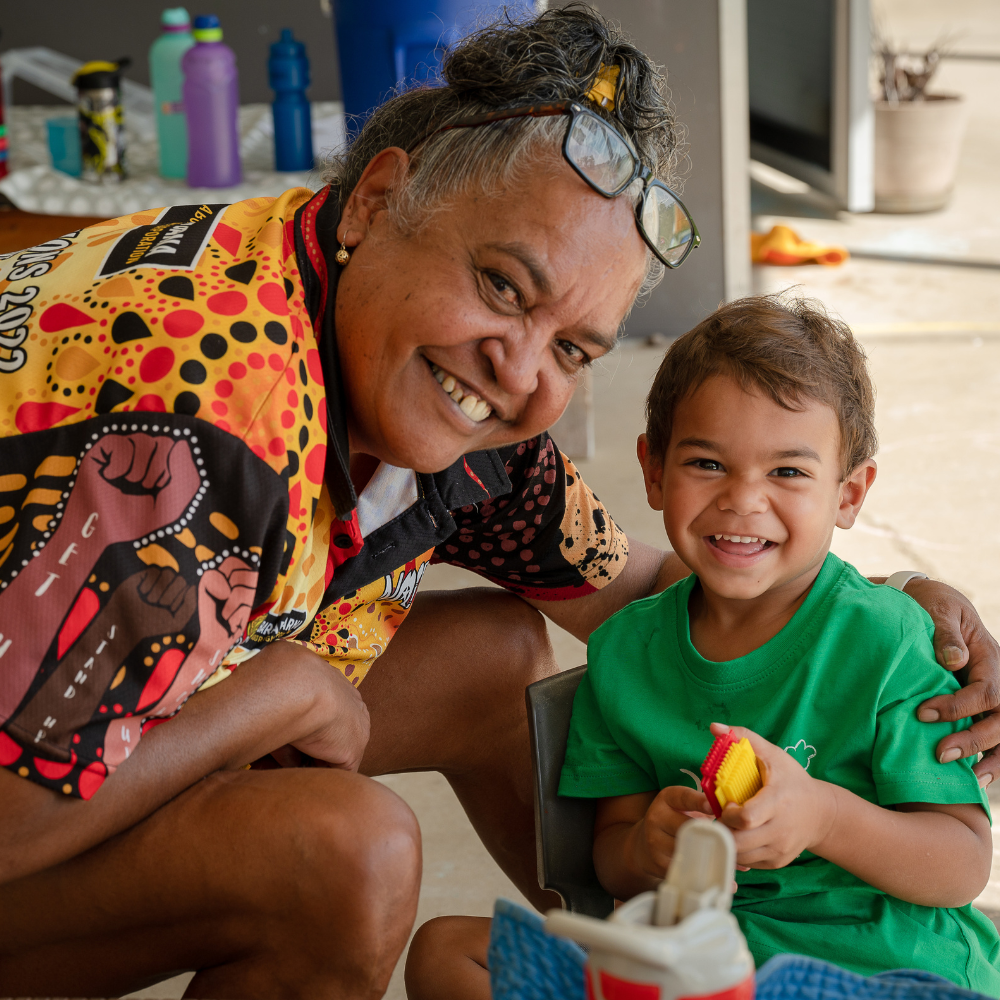 Aboriginal Educator and Child at C&K