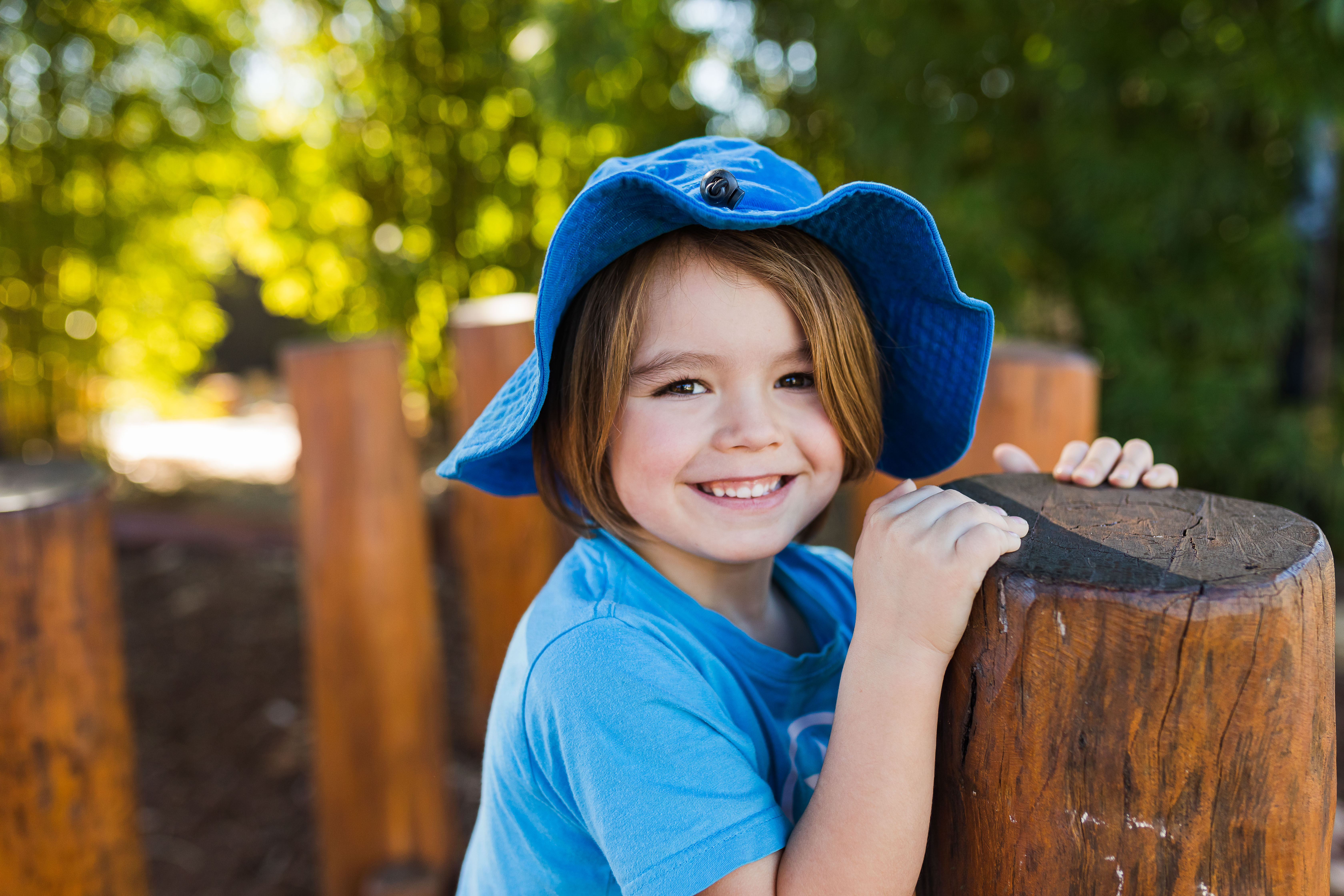 Child playing outside