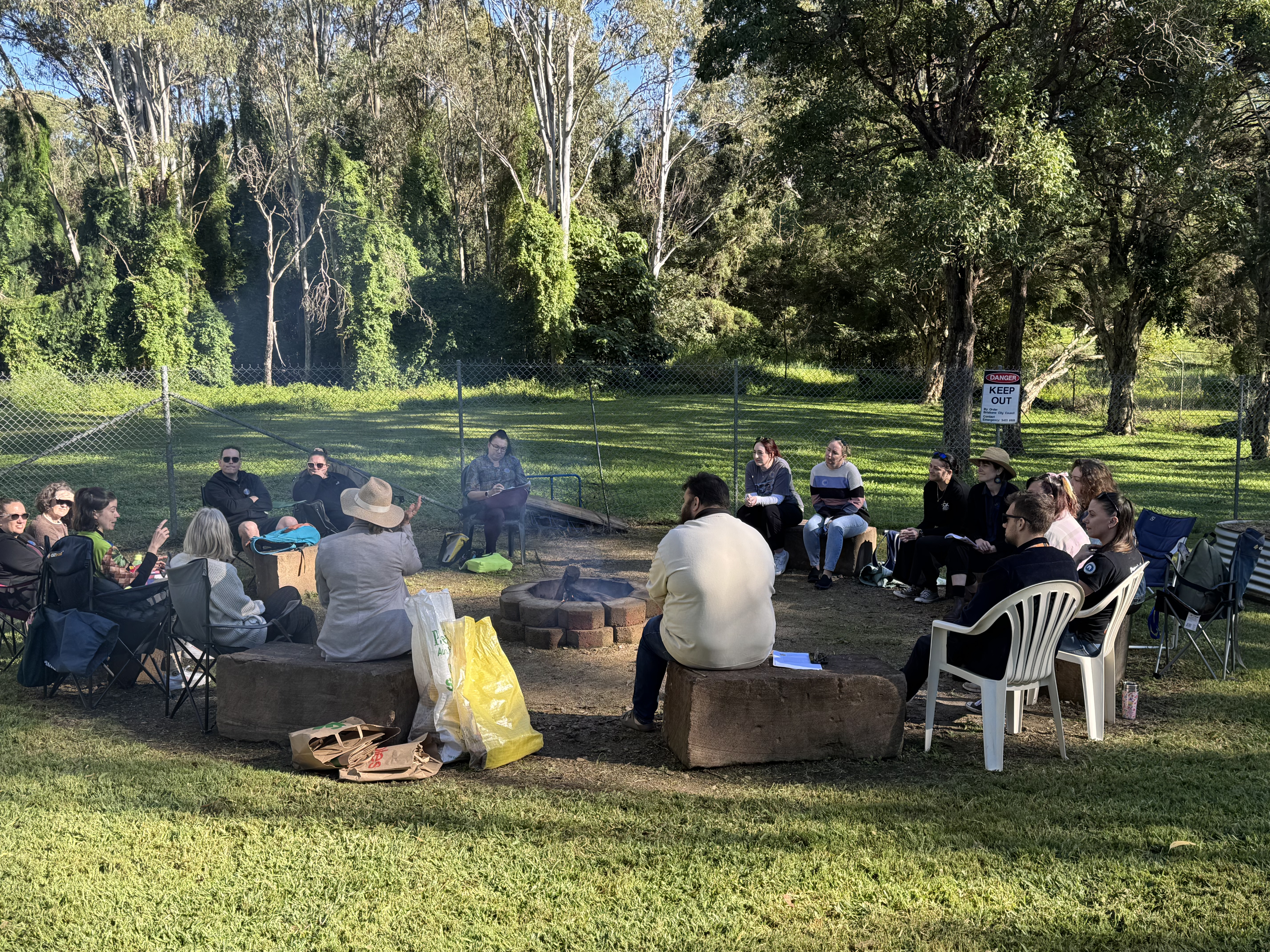 Early Childhood Education professionals sitting in a yarning circle