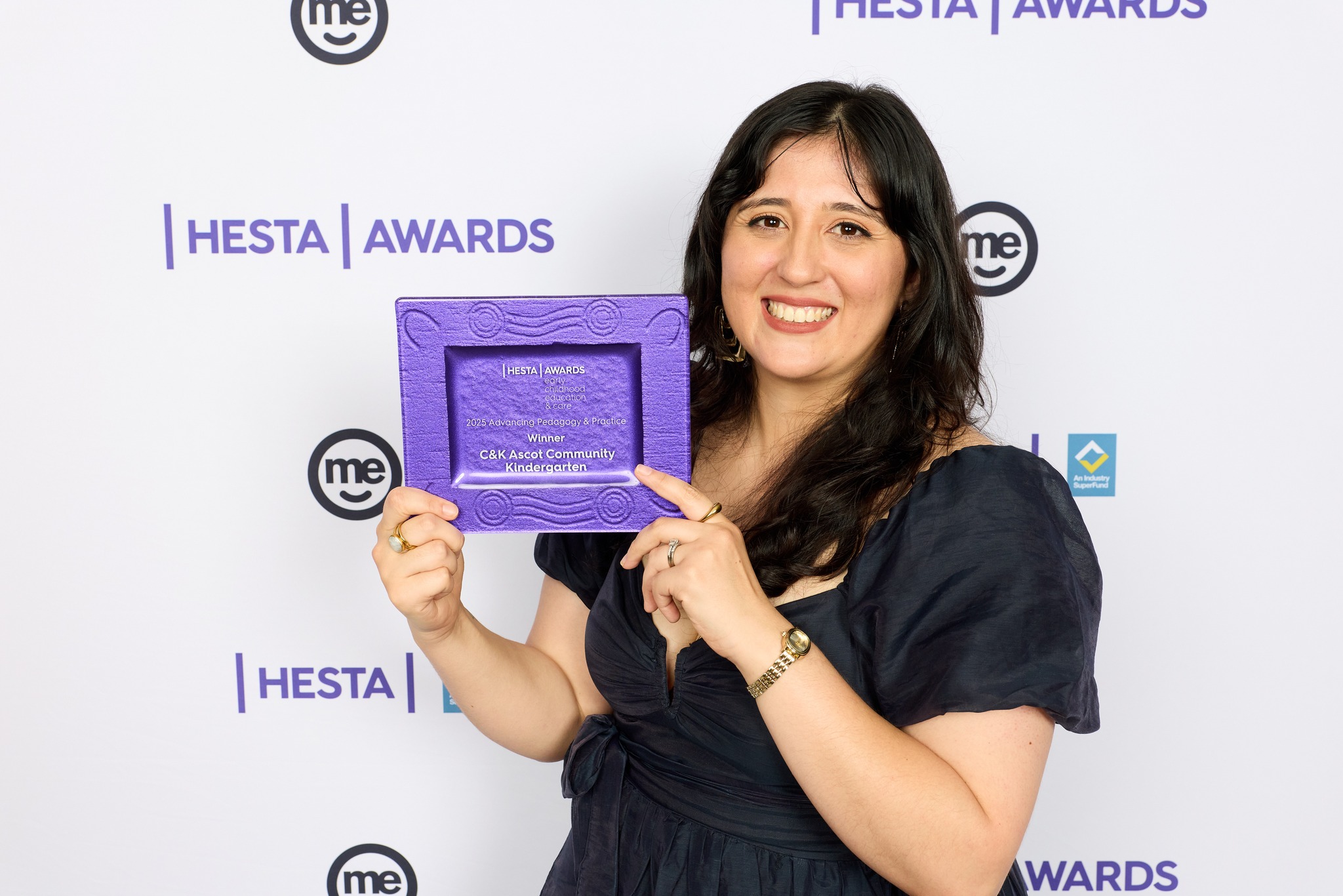 C&K Ascot, Karina, with the centre's award plaque