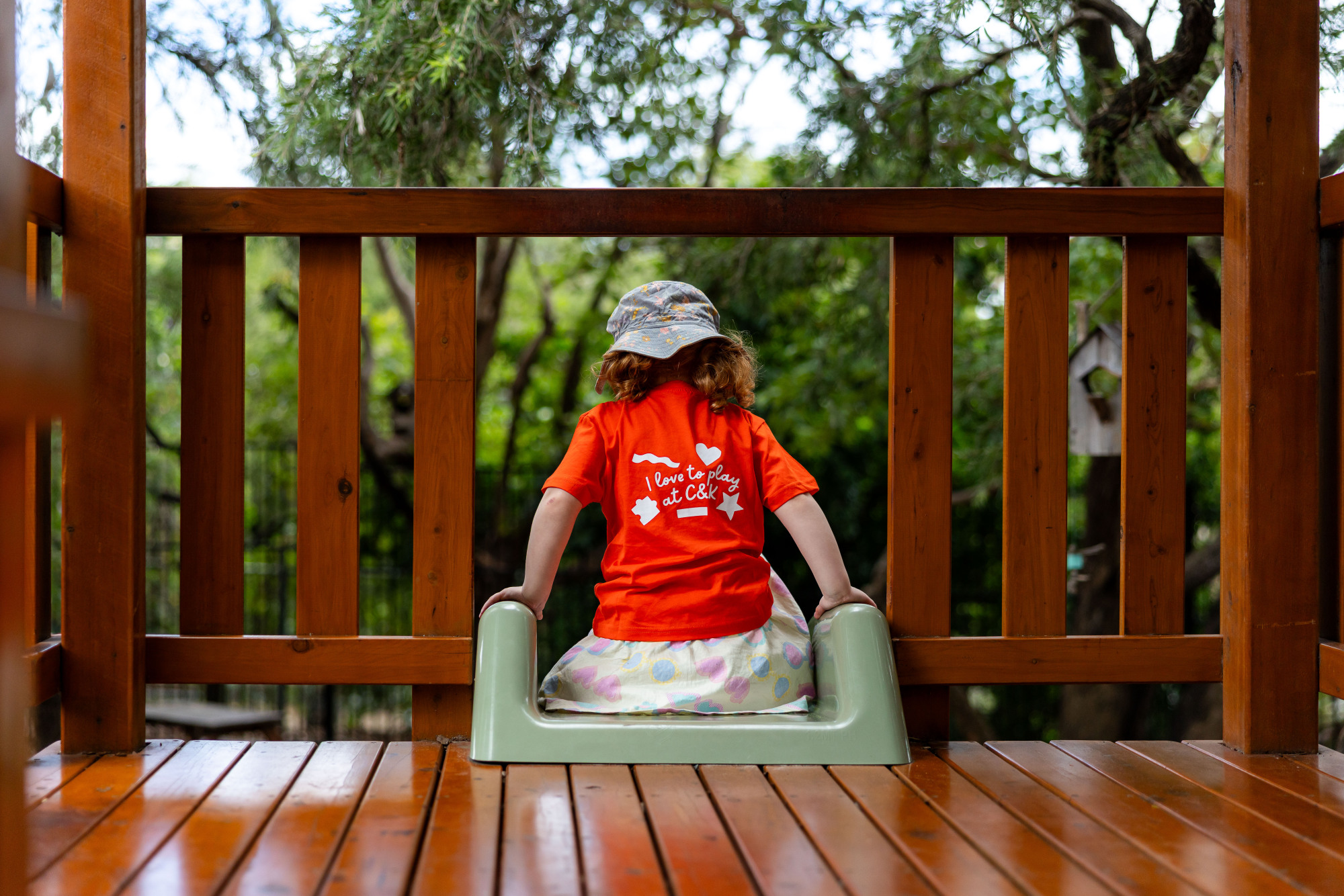 Child going down the slide