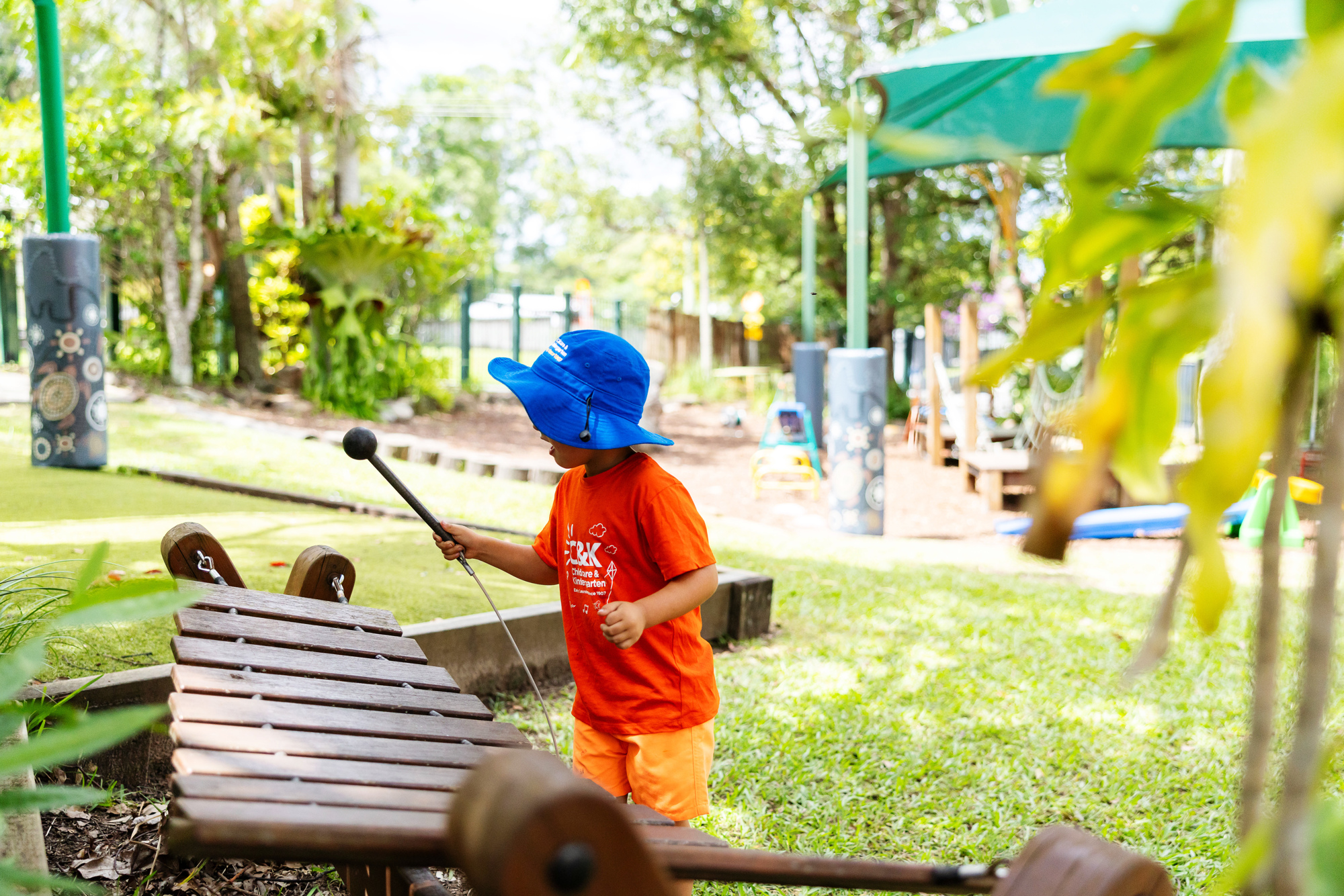 Child playing outside at C&K Mooloolah