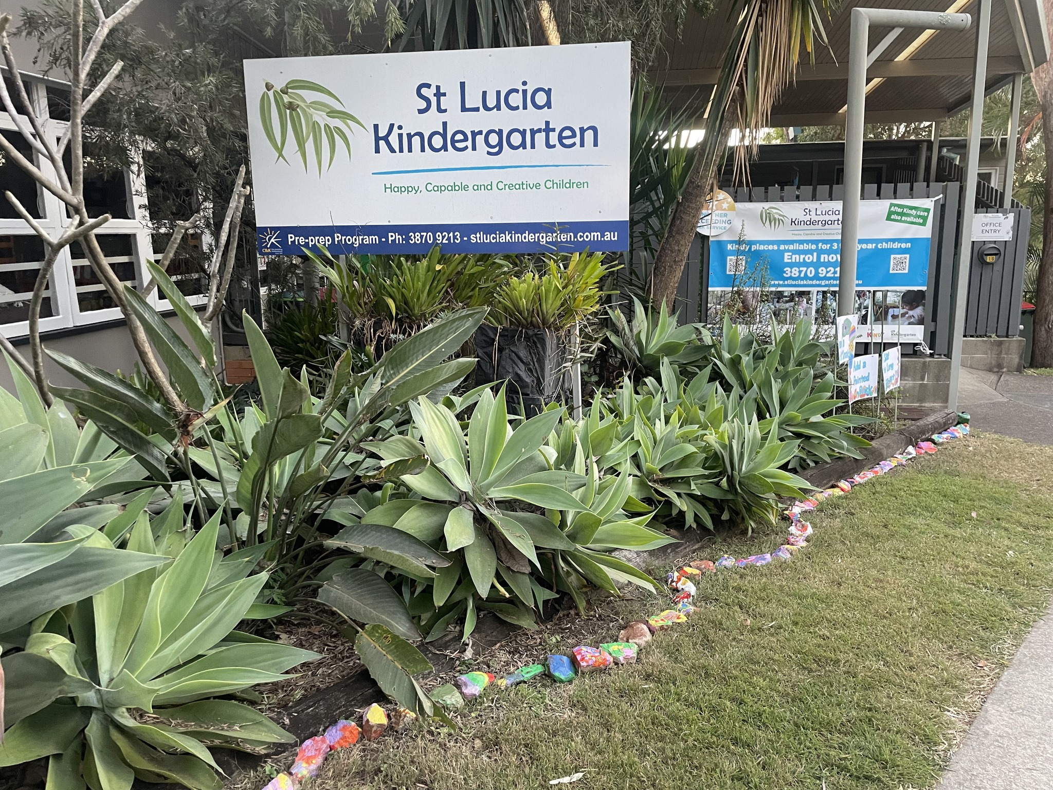 St Lucia Kindergarten front of centre and signage