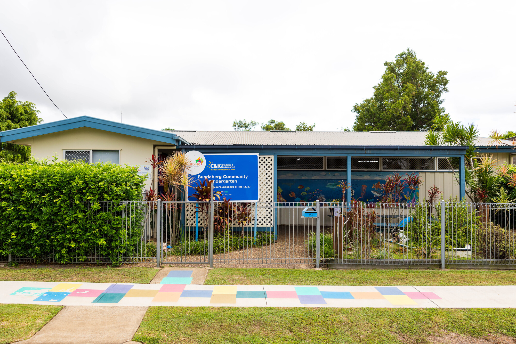 Entrance to Bundaberg community kindergarten