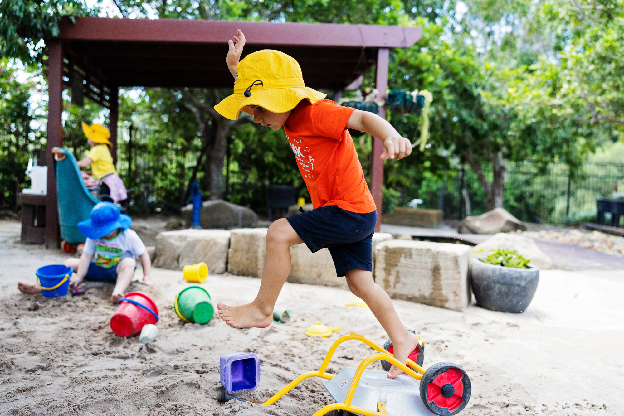 Park Lake kindy - child in sandpit