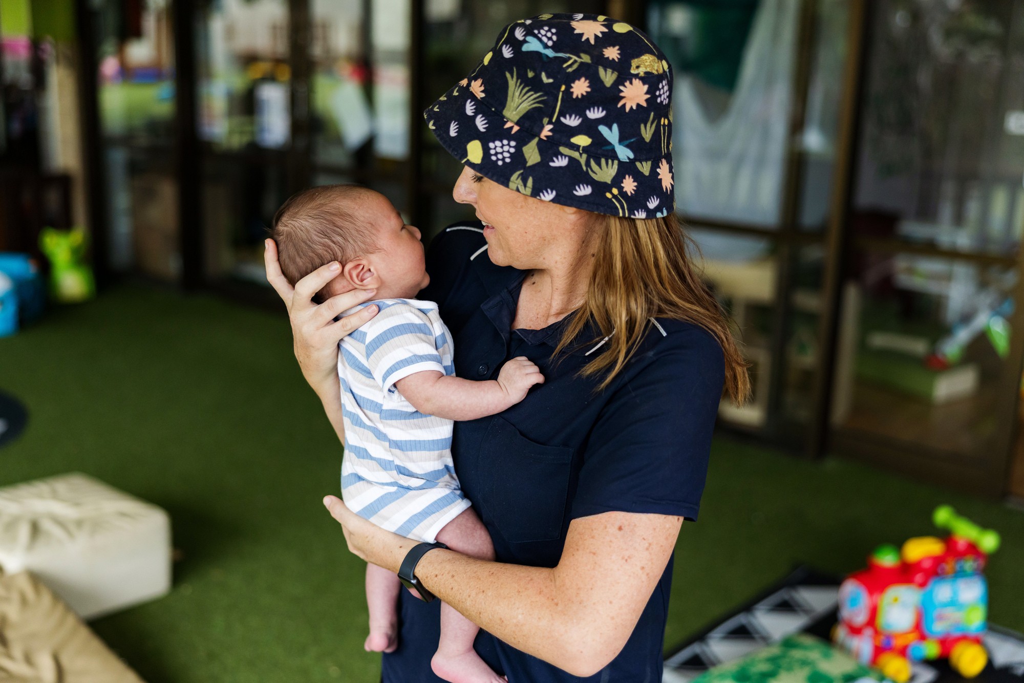 C&K Cotton Tree - educator and baby