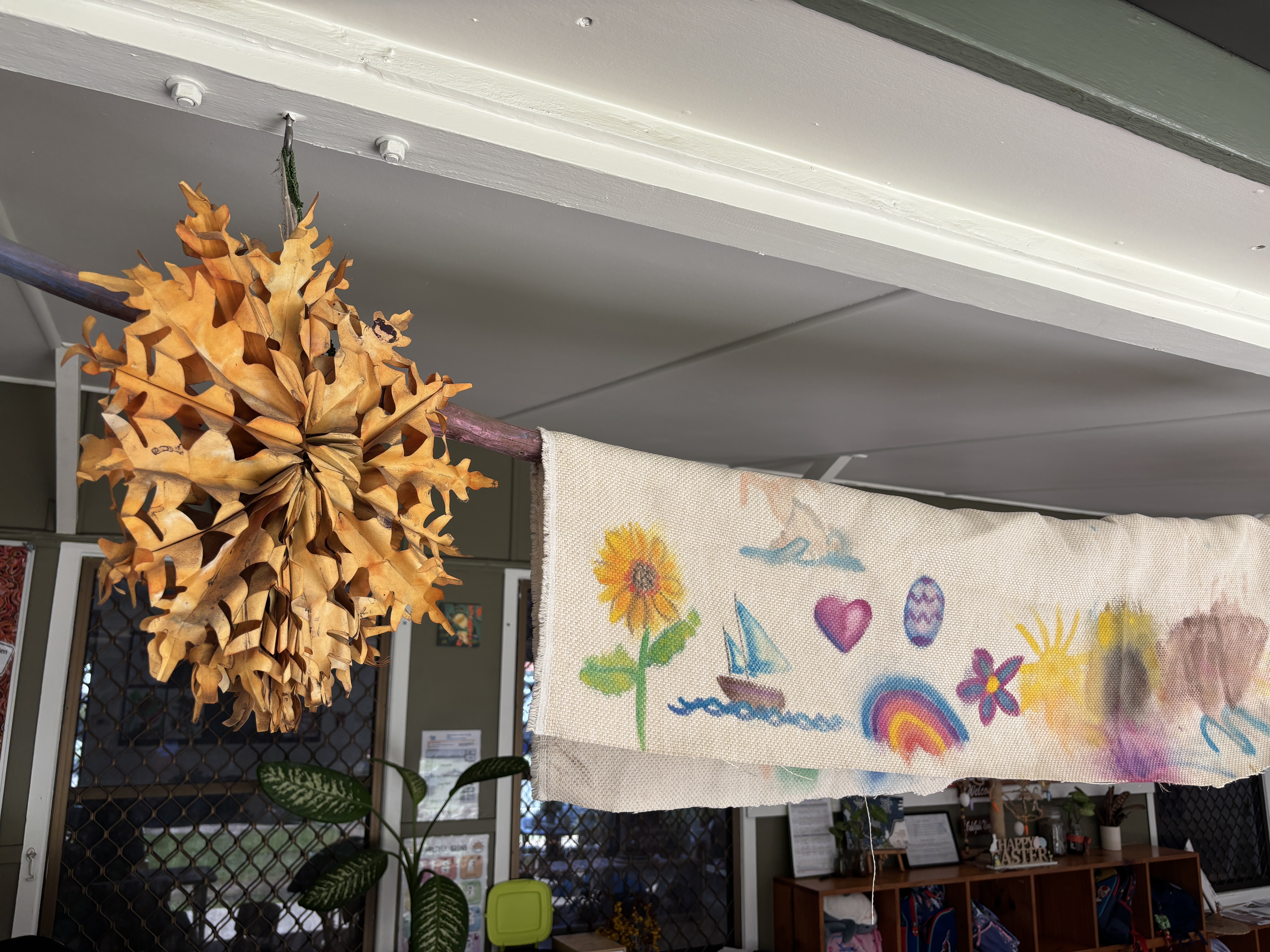 C&K Anne Shearer - artwork hanging outdoors