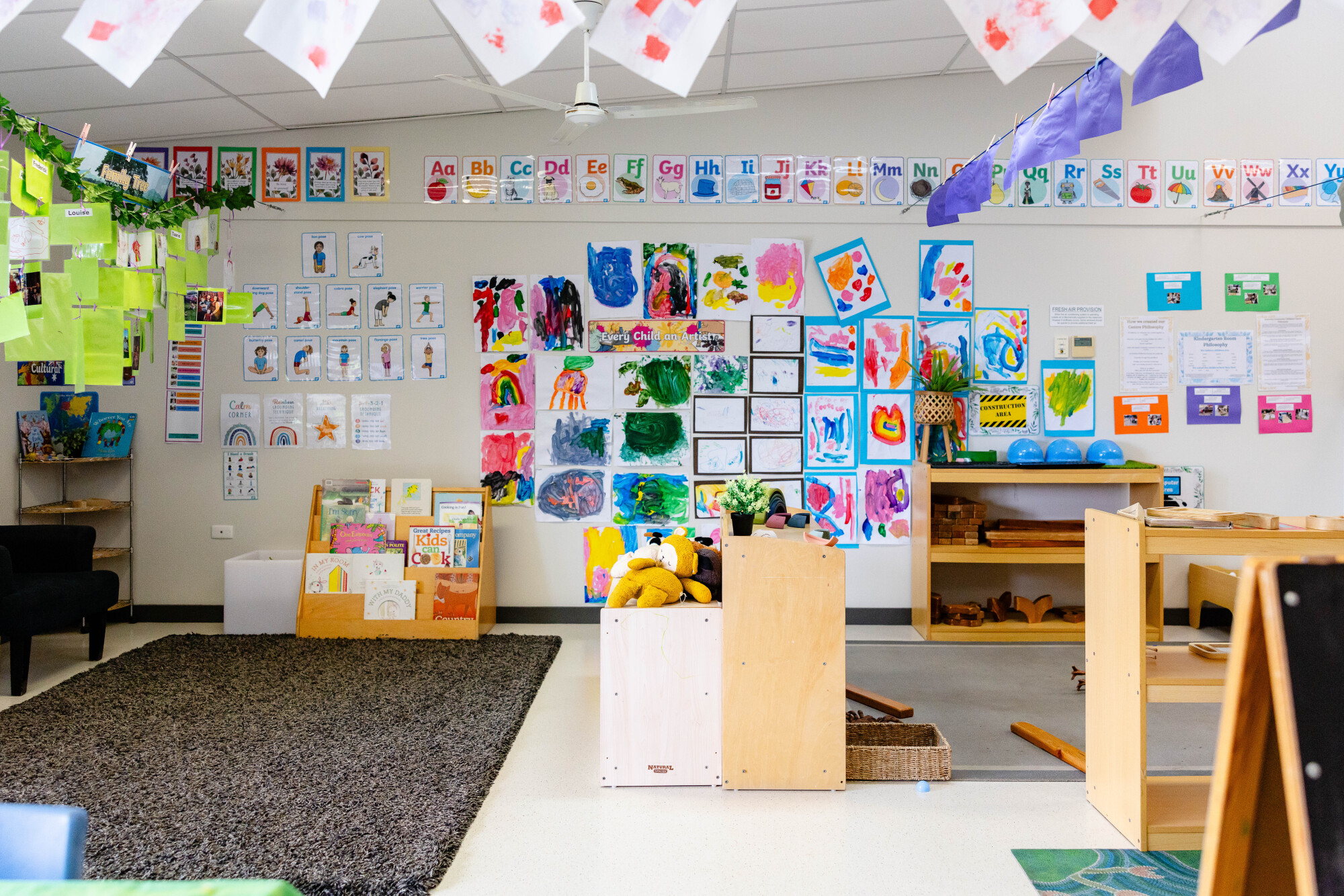 C&K Amberley - indoor classroom with children's artwork