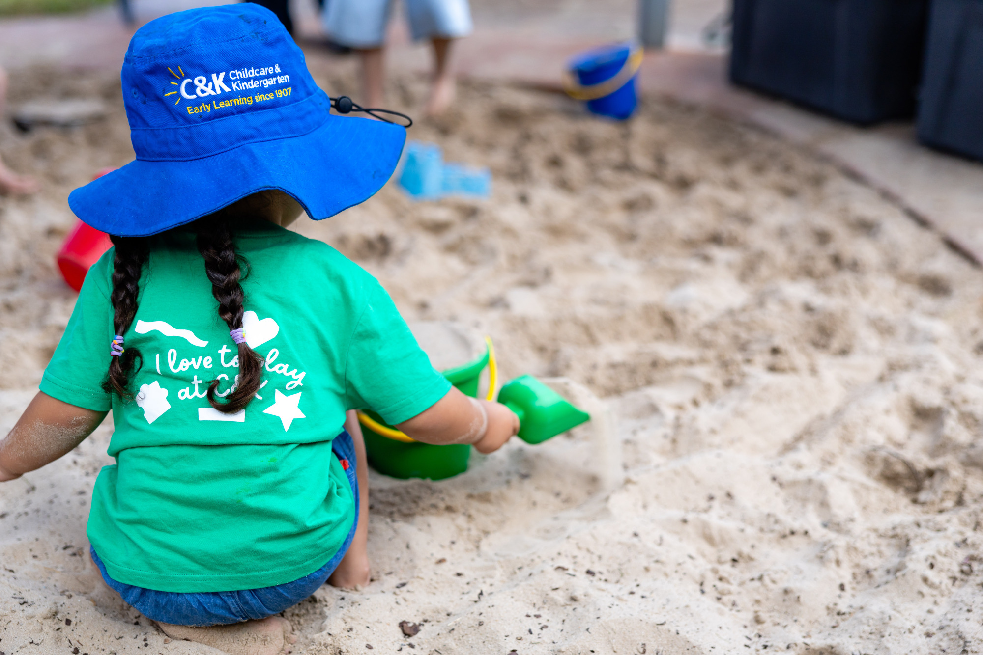 C&K Banksia Beach - child in the sandpit