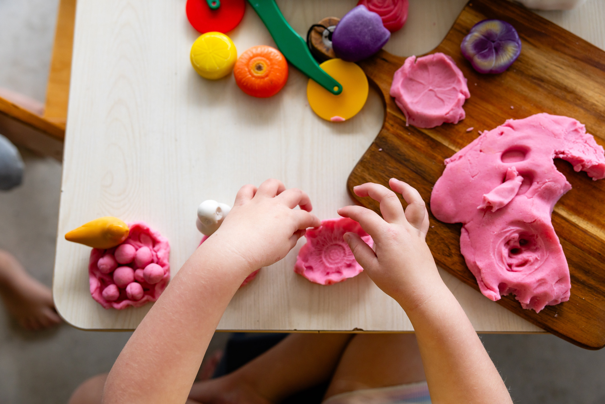 C&K Banksia Beach - playdough creations using moulds