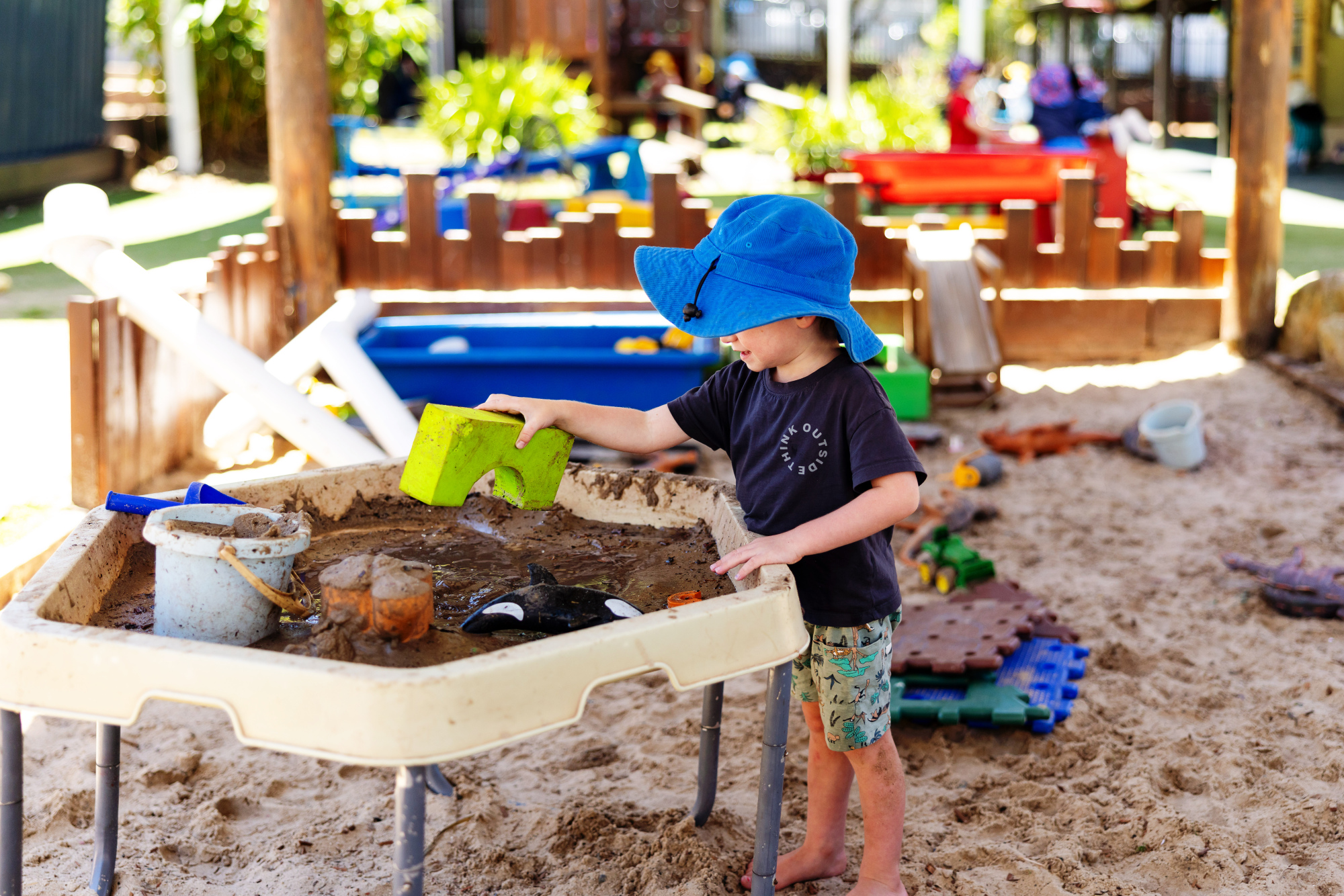 C&K Birkdale South - child playing in sandpit
