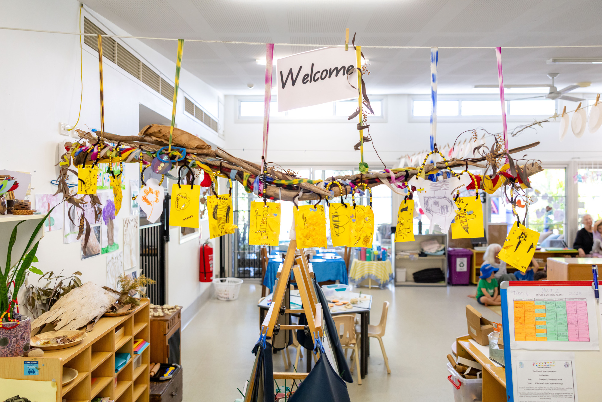 C&K Gumdale - indoor classroom with welcome artwork