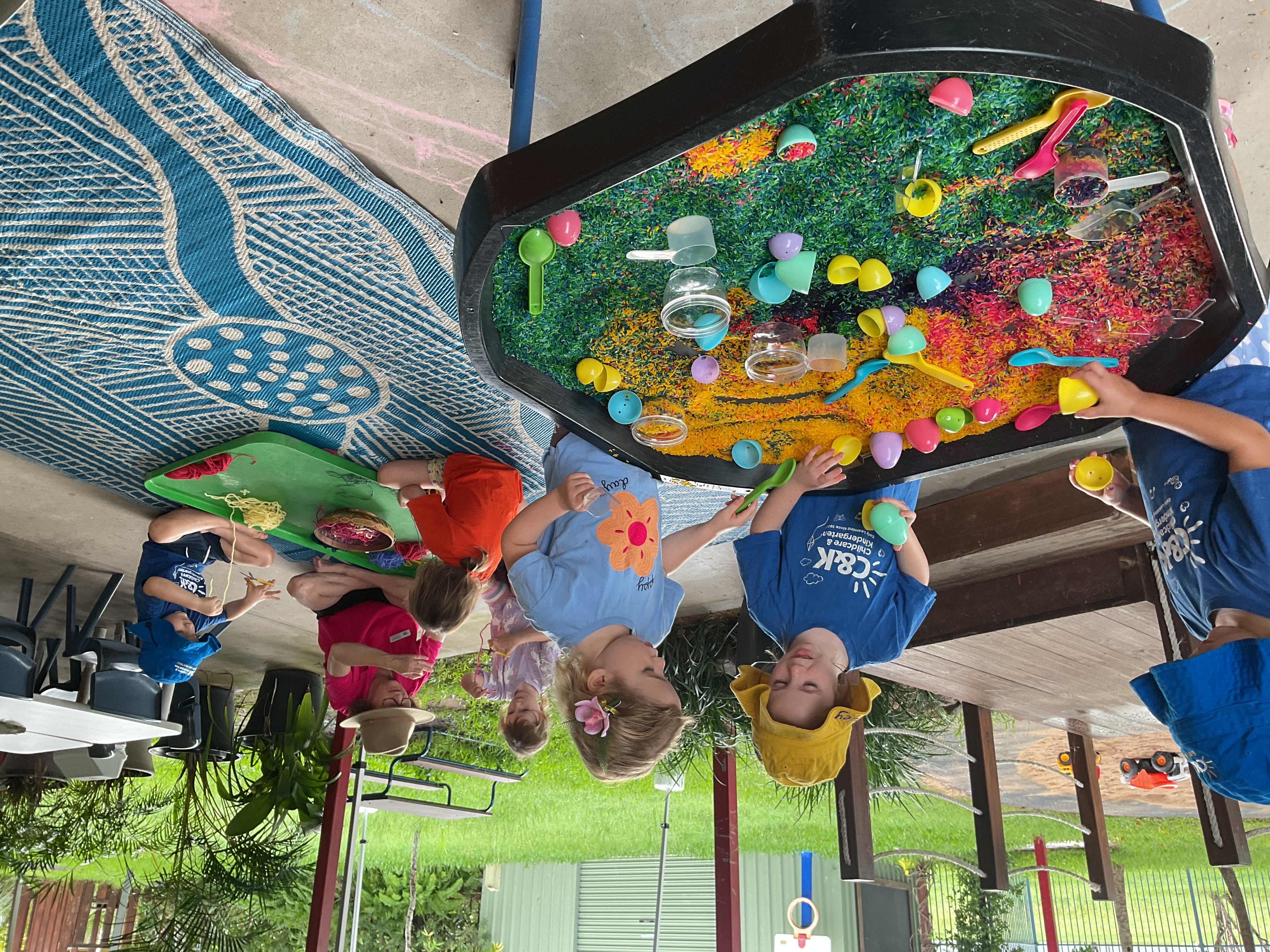 C&K Oonoonba - children participating in sensory play