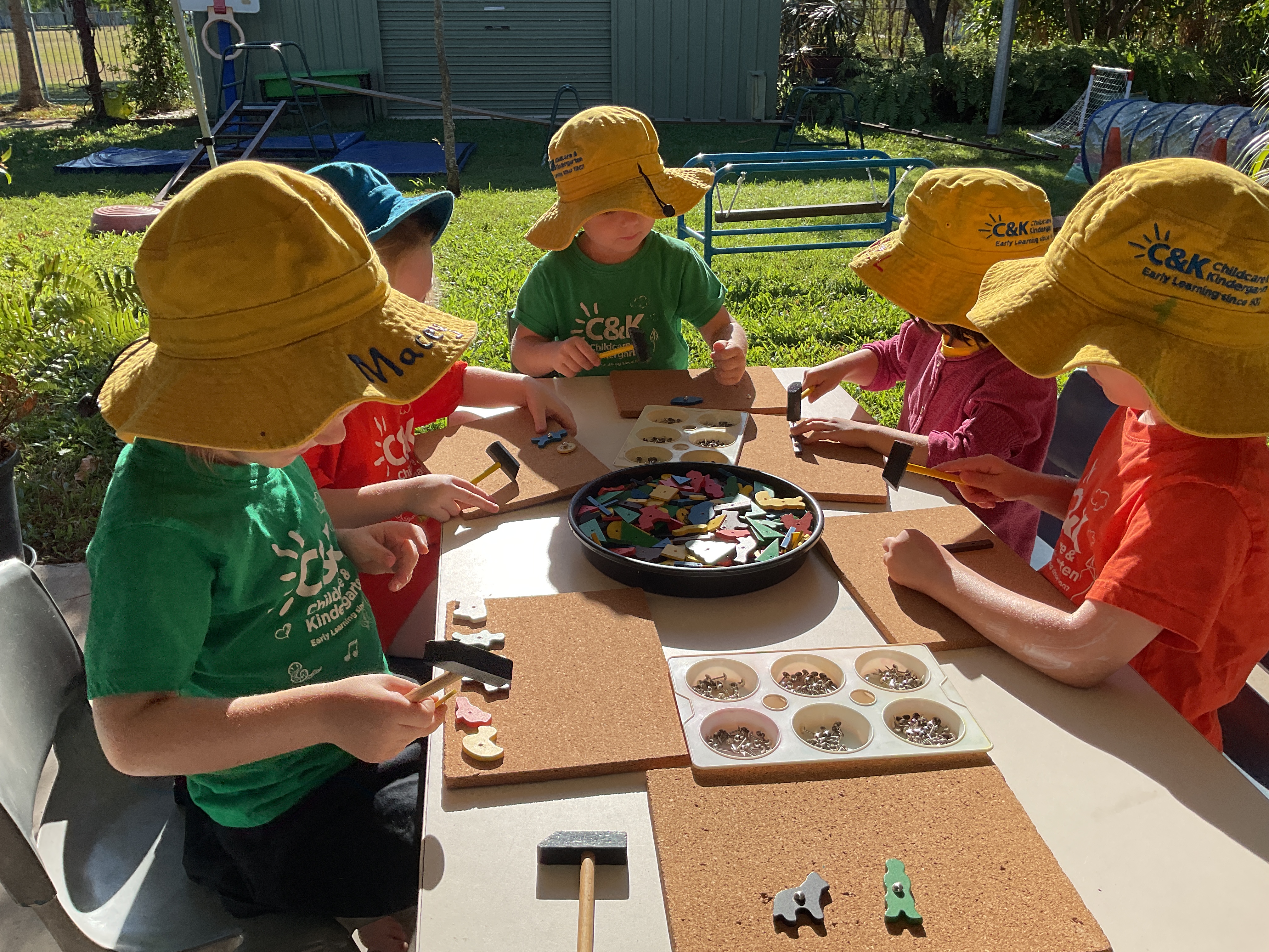 C&K Oonoonba - children practicing fine motor skills