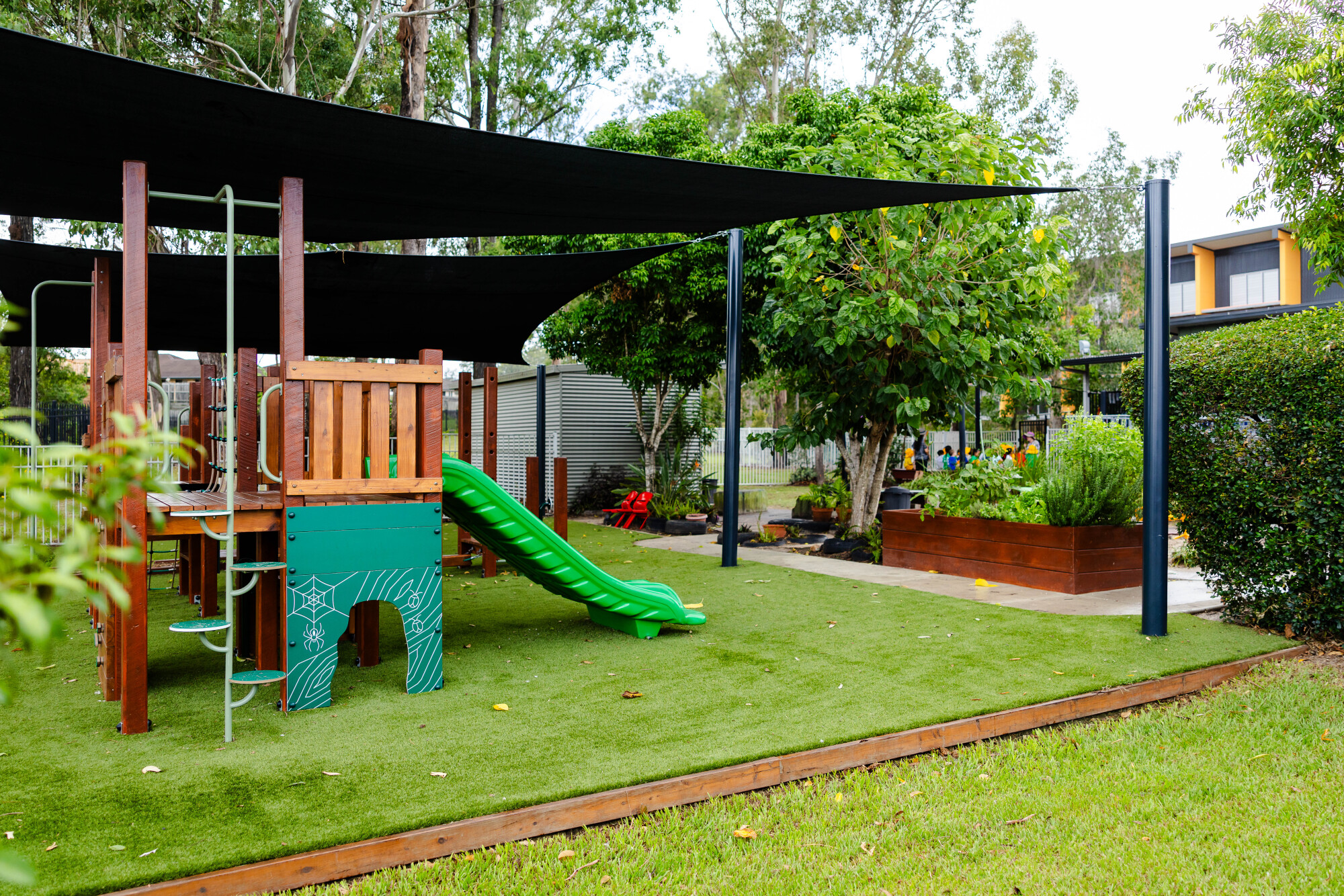 C&K Kruger - outdoor space with playground fort