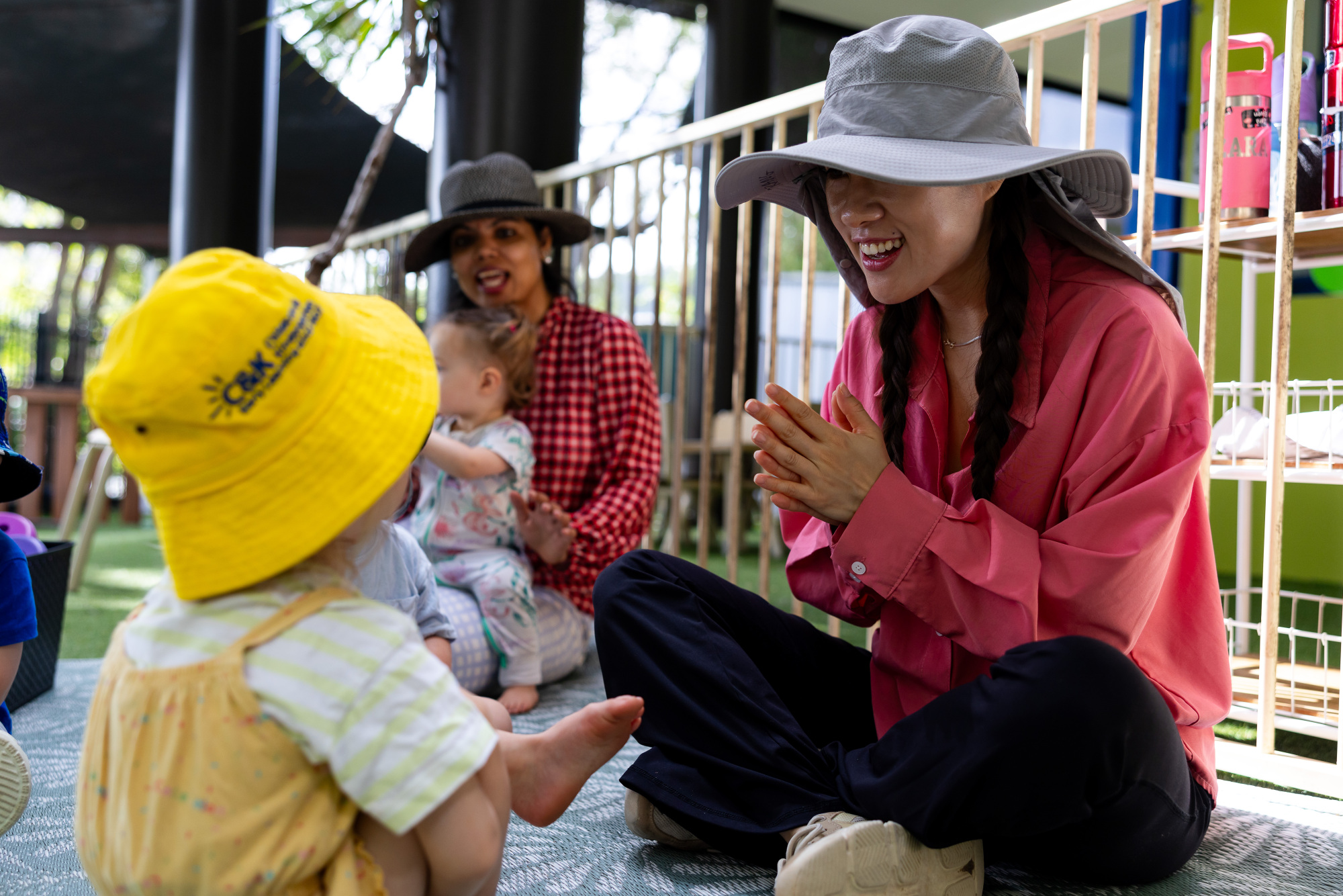 C&K Mt Gravatt West - educators and toddlers enjoying group time