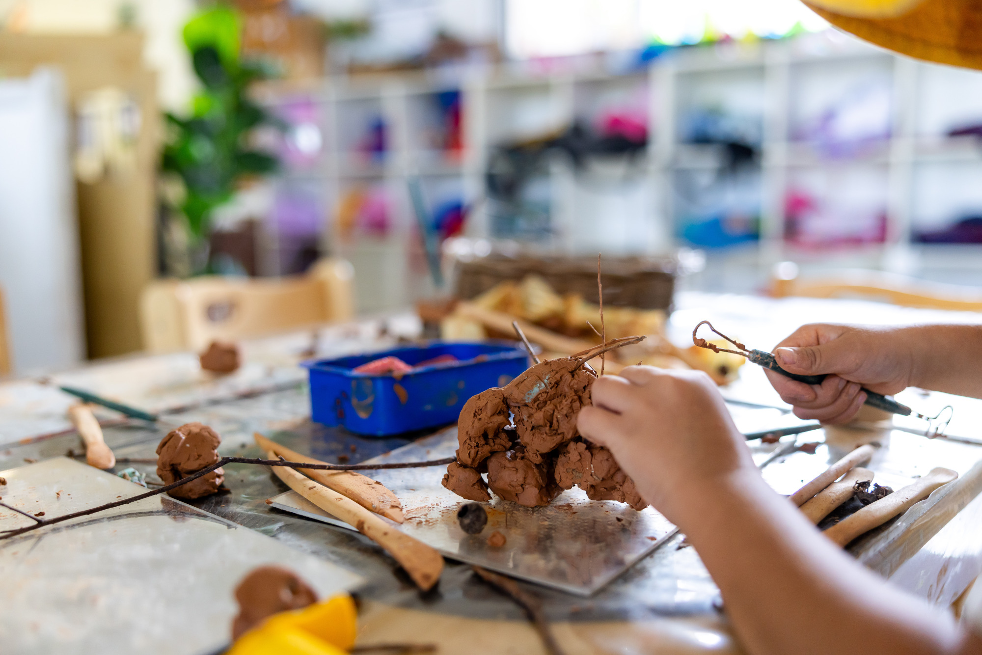 C&K Rochedale South - child sculpting clay