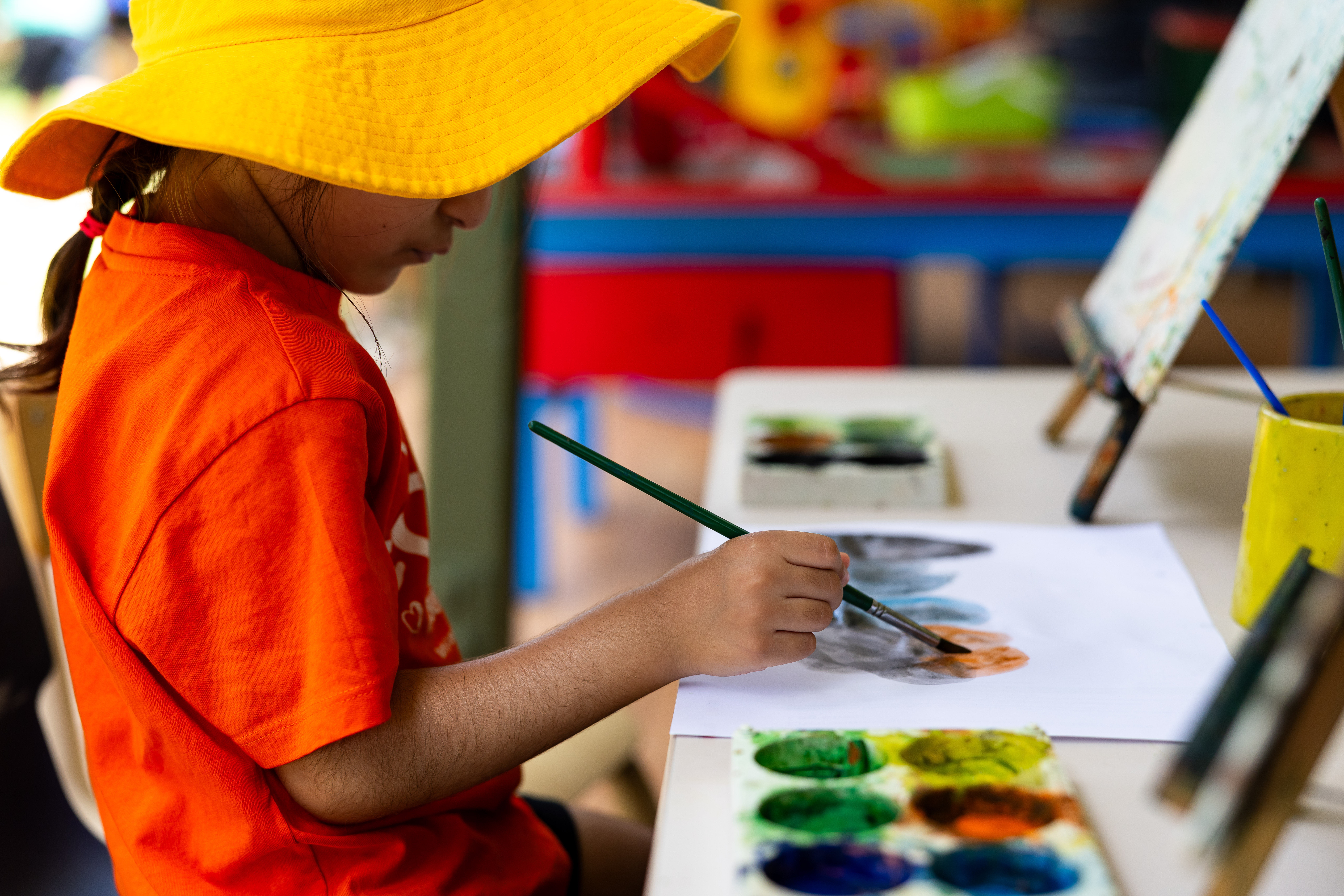 C&K St Catherine's - child painting